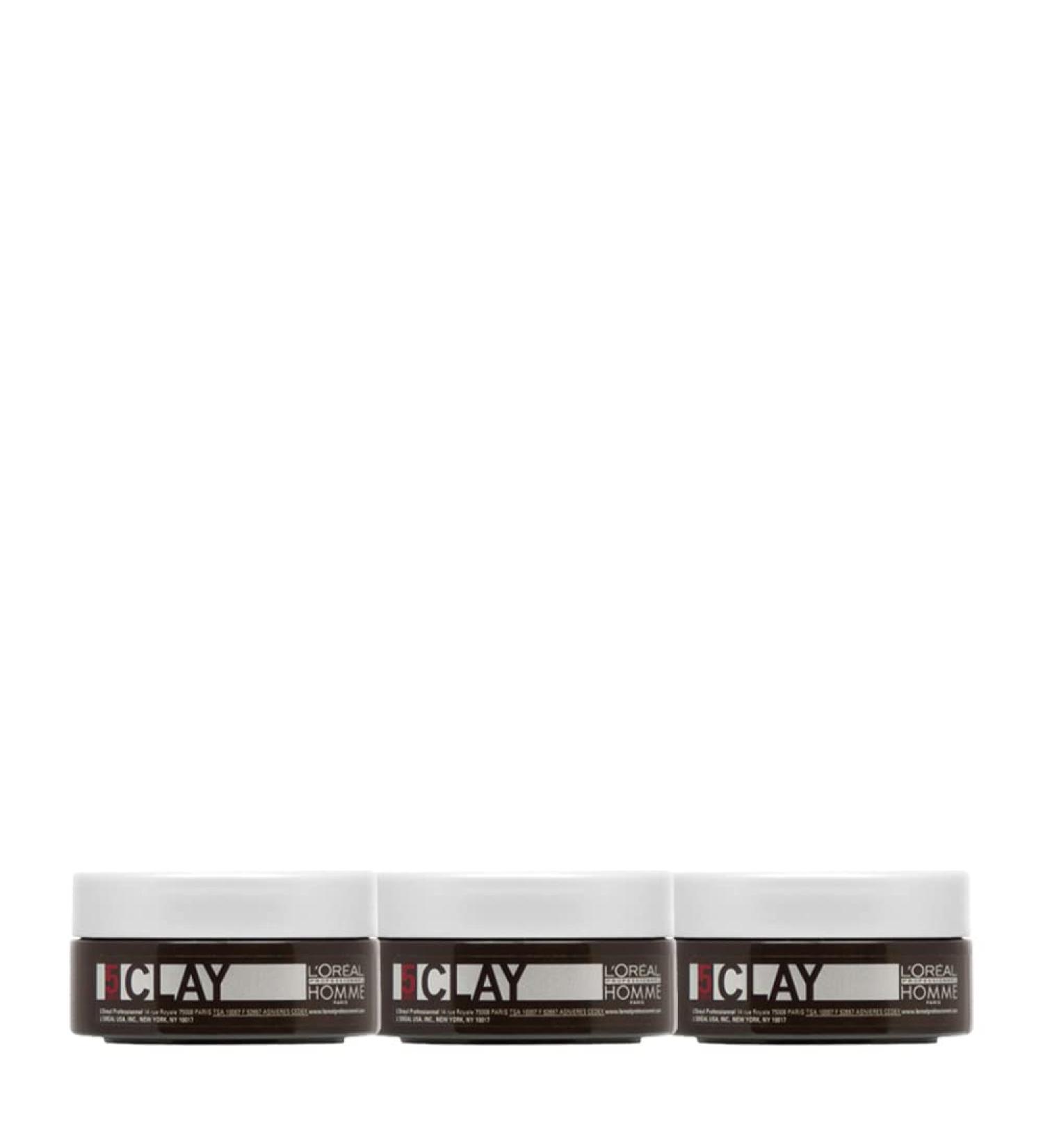 Loreal LP Homme Clay Paste 3 x 50 ml Styling Intensive matt effect for strong fixation