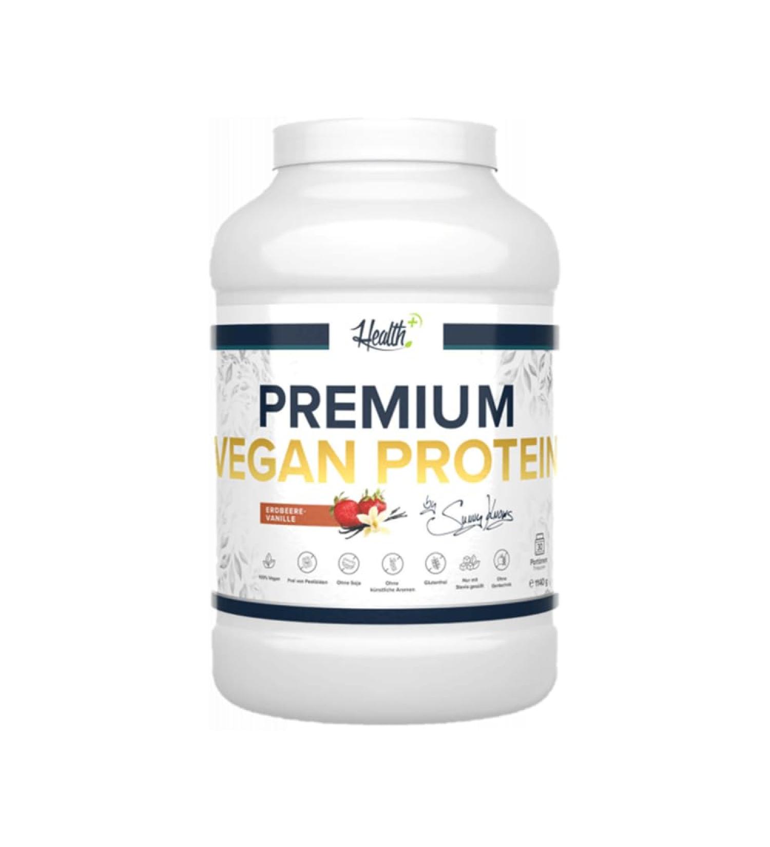 Zec+ Health+ Premium Vegan Protein (1140g) Strawberry Vanilla Strawberry Vanilla 1140g