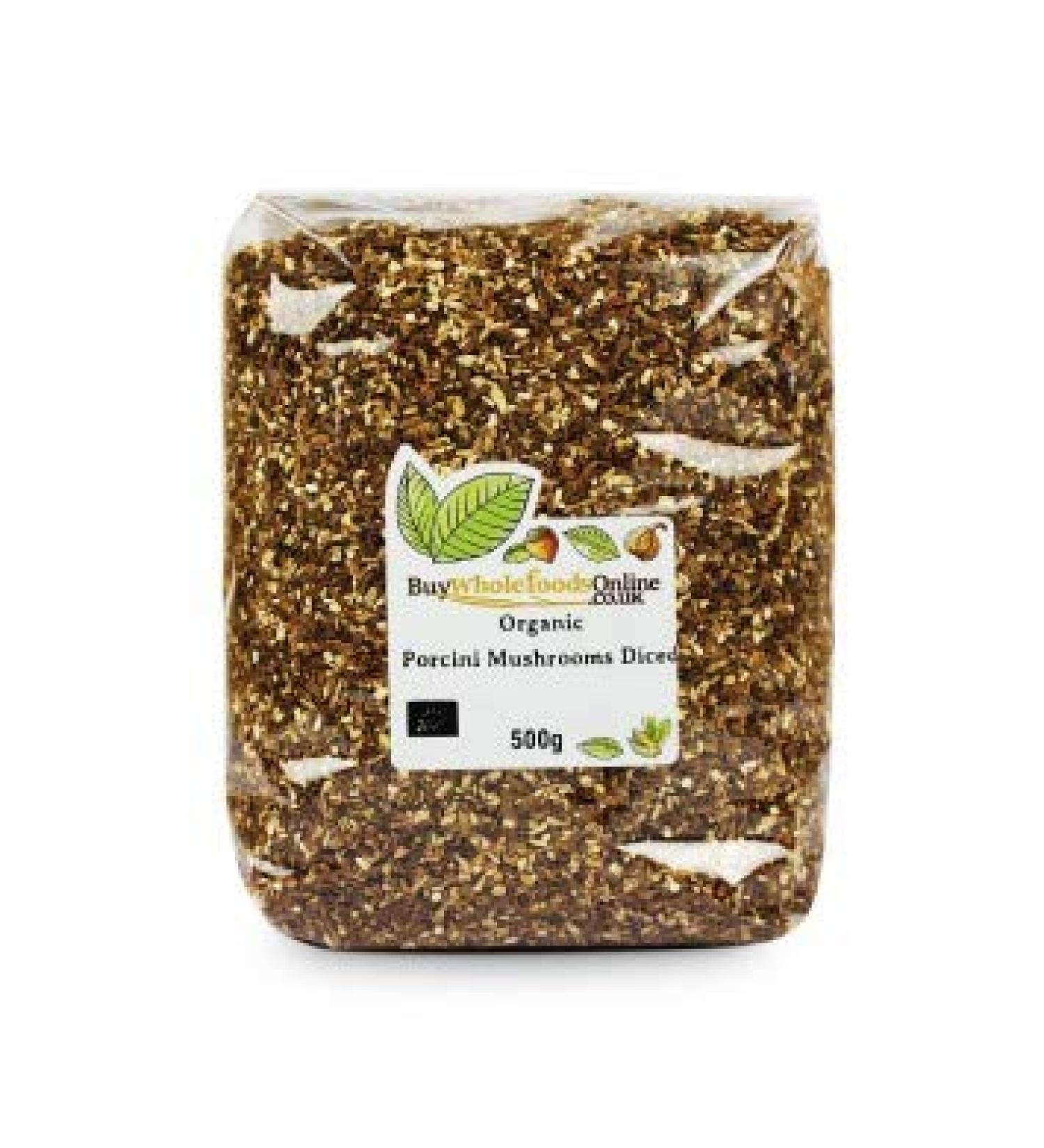 Buy Whole Foods Organic Porcini Mushrooms Diced (500g)