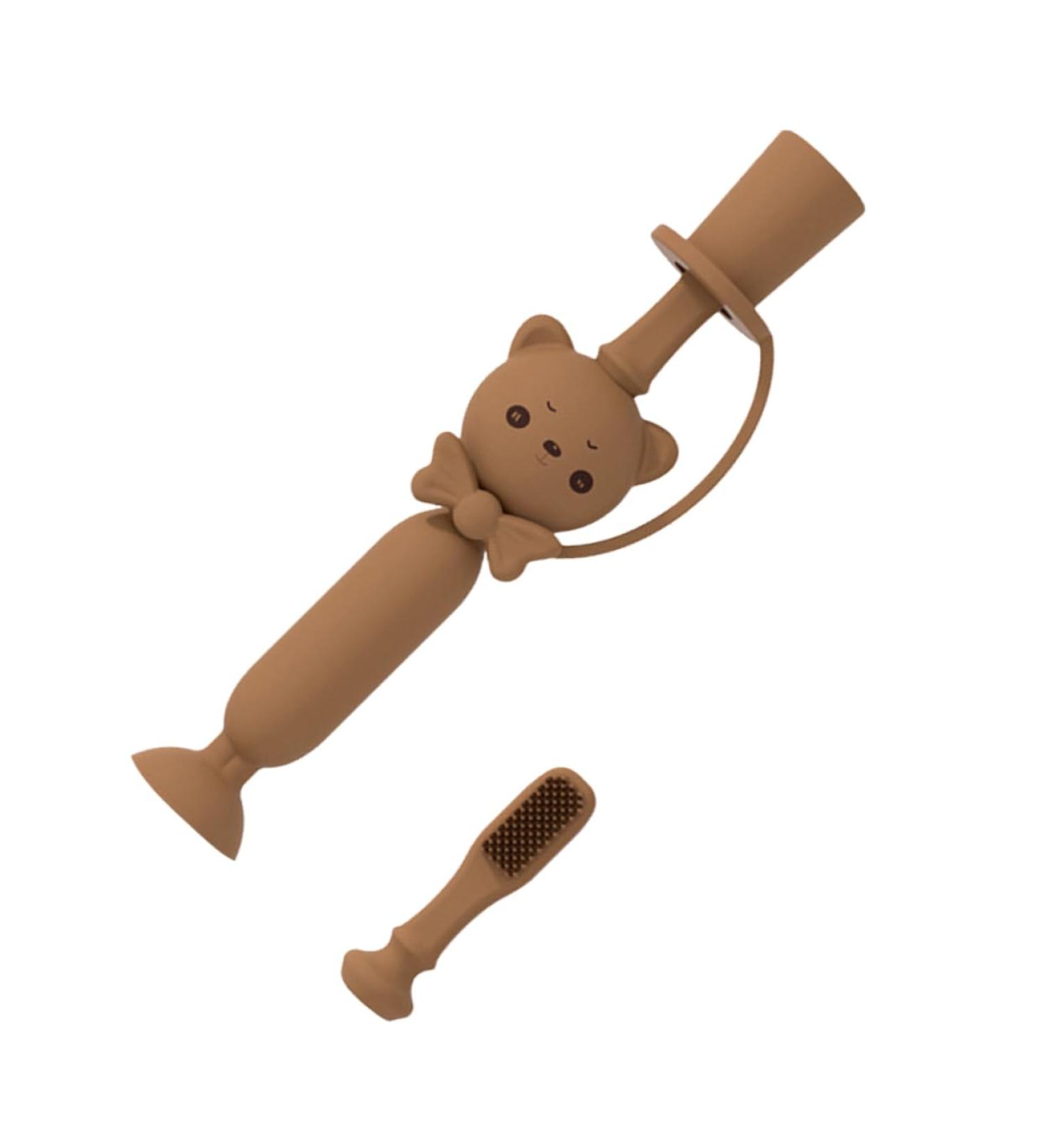 Iwowhero Silicone Baby Toothbrush - Soft Bristle Toddler Finger Brush for Gentle Oral Care - Buy Online on GoSupps.com