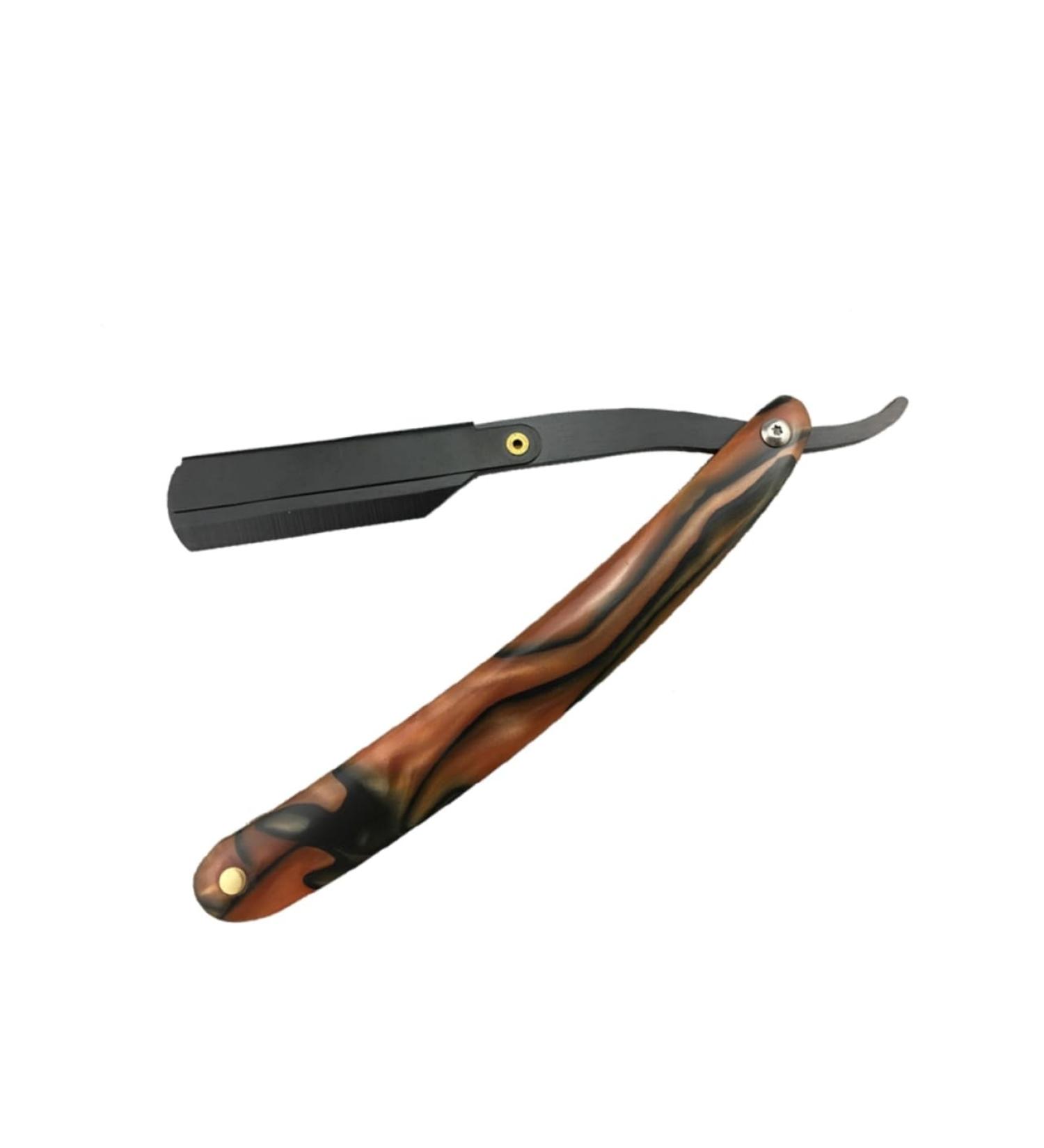 Angoily Men's Metal Razor & Cutlery Holder Safe Stylish Hand Razor with Bamboo Knife Handbook - Buy Online on GoSupps.com