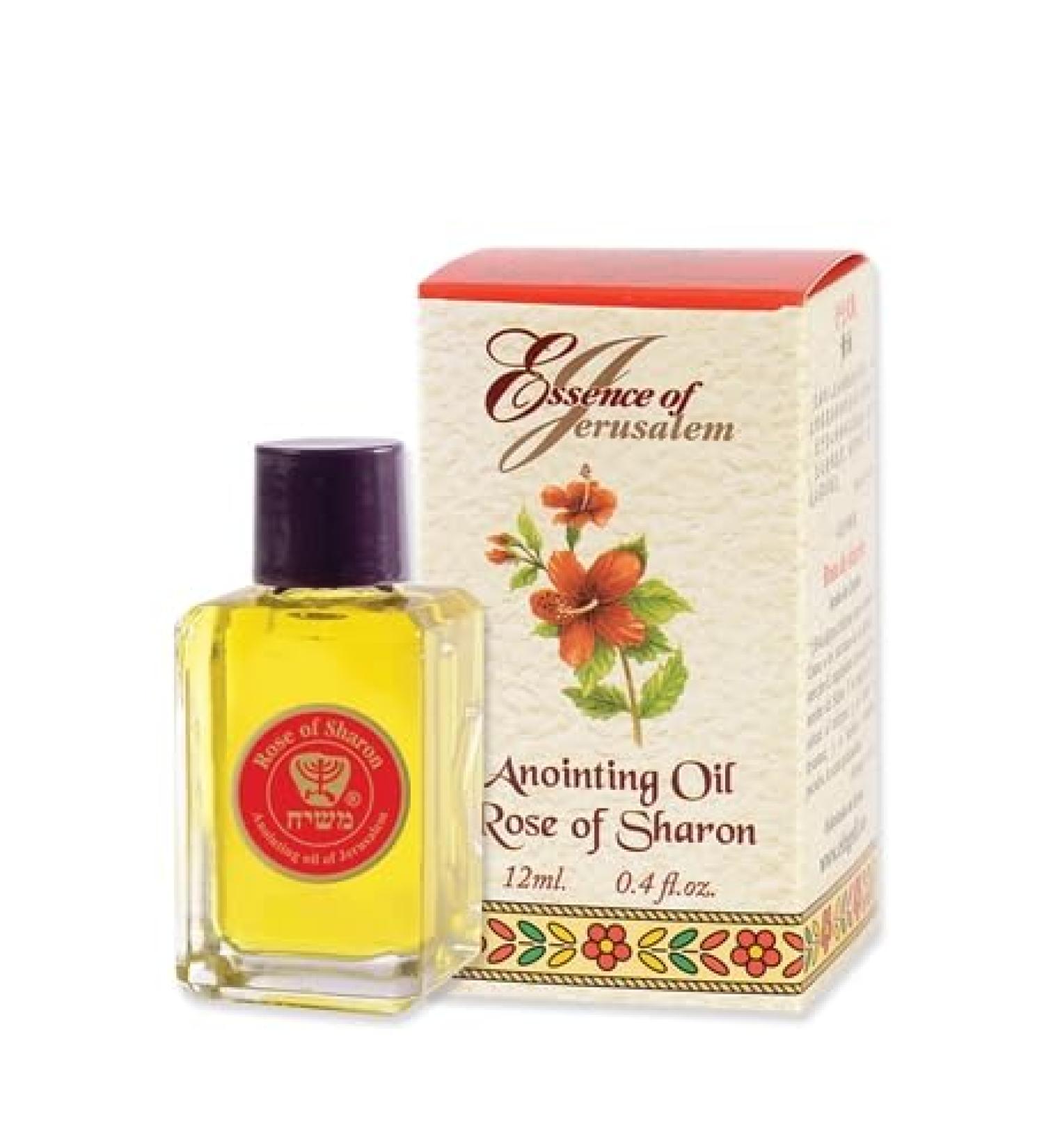 Ein Gedi Rose of Sharon Anointing Oil 0.4 fl oz Essence of Jerusalem Holy Land Essential Oil
