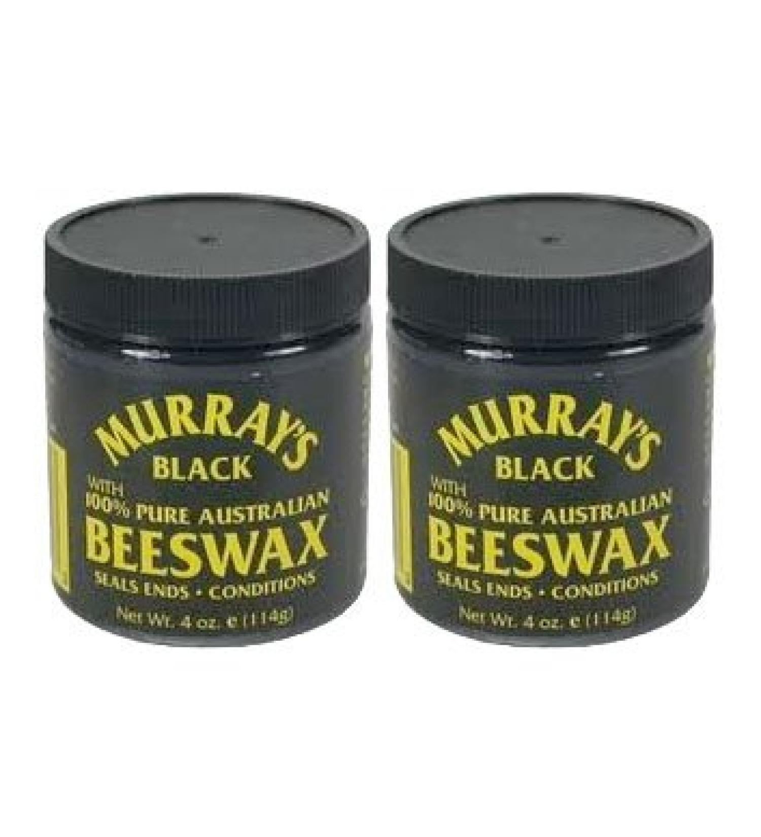 Murrays Black 100% Pure Australian Beeswax 4 Oz. (Pack of 2)