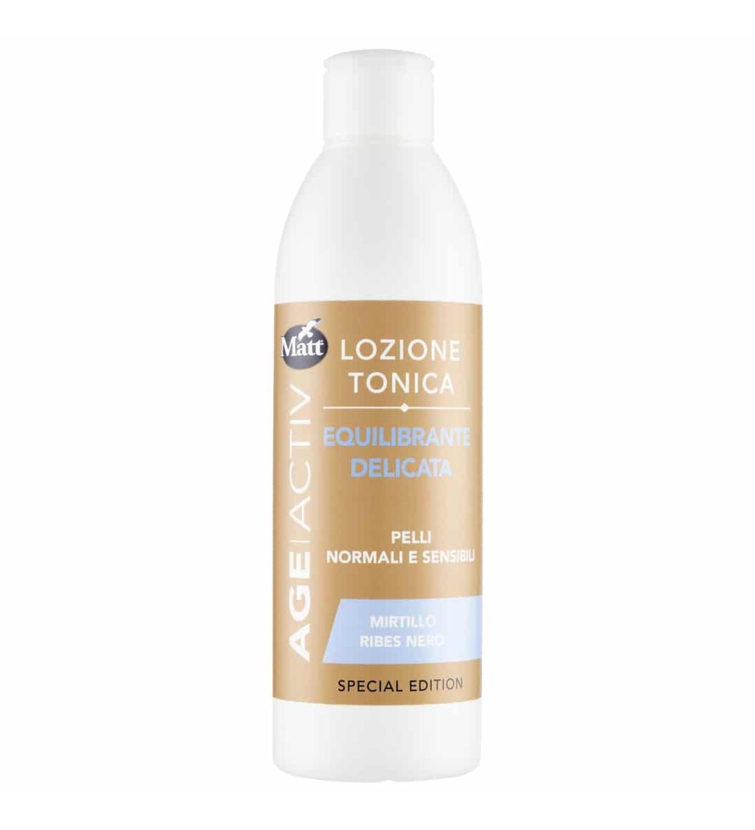  Matt Matt Delicate Balancing Tonic Lotion Refreshes loosens and tones the skin ideal for all leather types Formula with Blueberry and Blackcurrant Viso Cleansing 250 ml - Buy Online on GoSupps.com