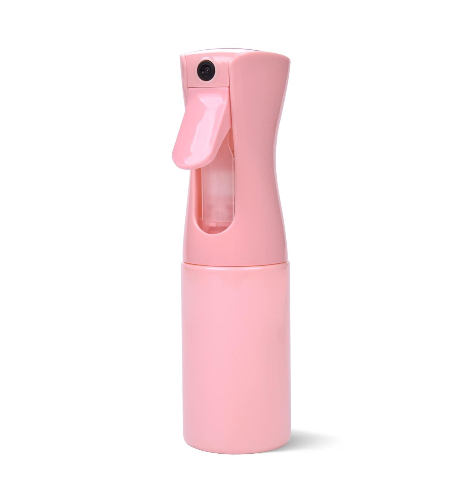 Continuous Spray Bottle 6.8oz/200ml Pink - Refillable Ultra Fine Misting Sprayer for Hairstyling, Cleaning, Salons & More - Buy Online on GoSupps.com
