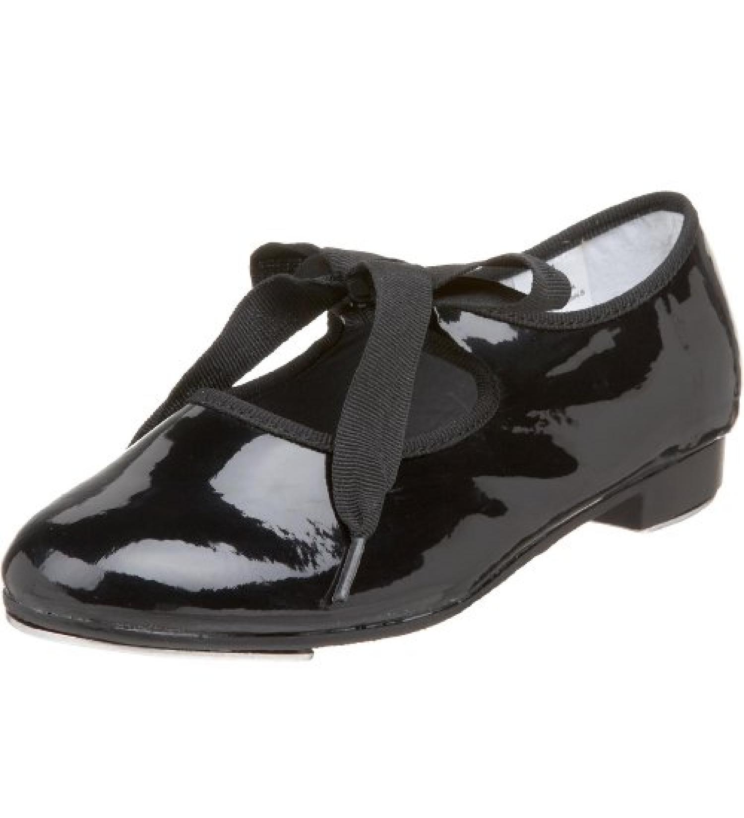 Dance Class Unisex-Child Beginner Tie Tap Shoes - Little Kid Size 1 (4-8 Years) in Black - Buy Online on GoSupps.com