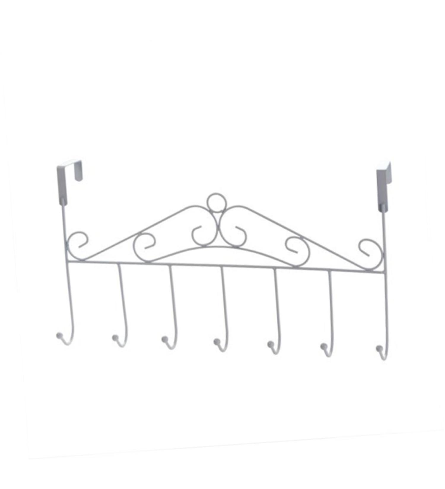 PRETYZOOM Hanging Hooks Hook Over Door Clothes Hanger Rack Over The Door Hanger Coat Hanger Rack No Trace Towel Rack Metal Hangers medium White - Buy Online on GoSupps.com