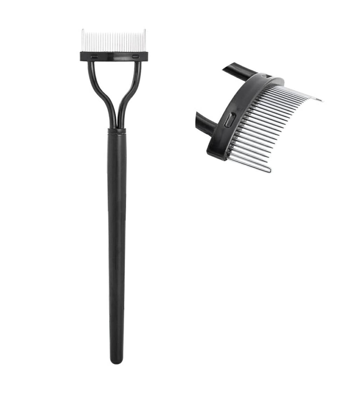 Dajidafu Eyebrow Brush Unique design Lash Comb Arc Designed Cosmetic Brushes Tool Stainless Steel Beauty Assist with Protective Shell - Buy Online on GoSupps.com