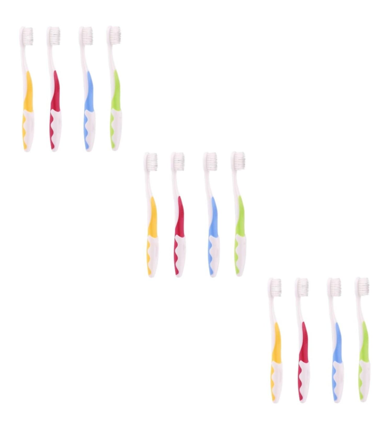 FRCOLOR 12 Pcs Bristle Toothbrushes - Anti-Slip Oral Care Tool for Ultimate Clean - International Shipping Available - Buy Online on GoSupps.com