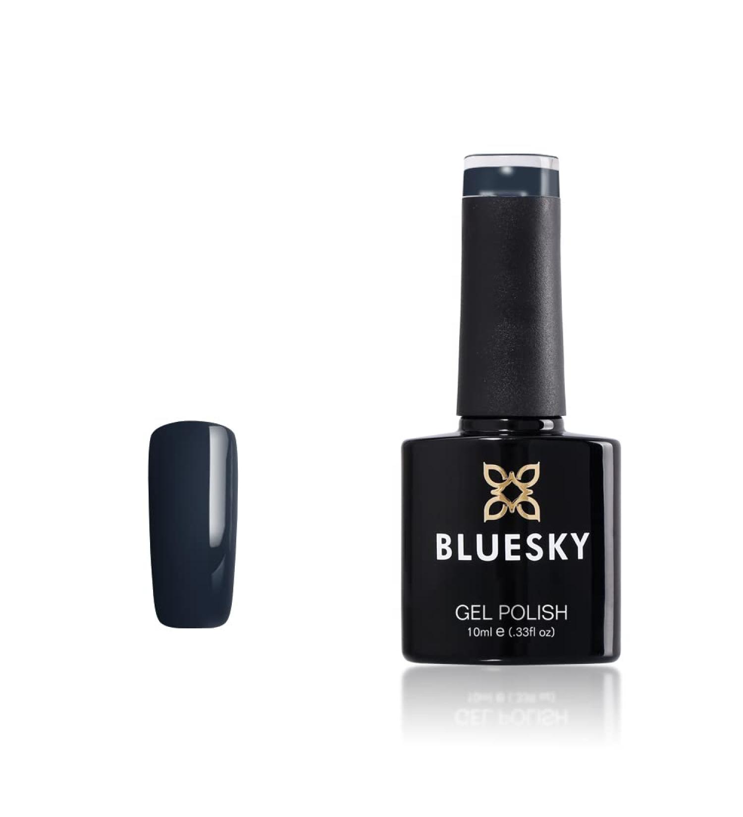 BLUESKY GEL POLISH NEARLY BLACK CHARCOAL VERY DARK BLUE WINTER BREEZE NAIL UV LED SOAK OFF (Requires Drying under UV/LED Lamp) - Buy Online on GoSupps.com