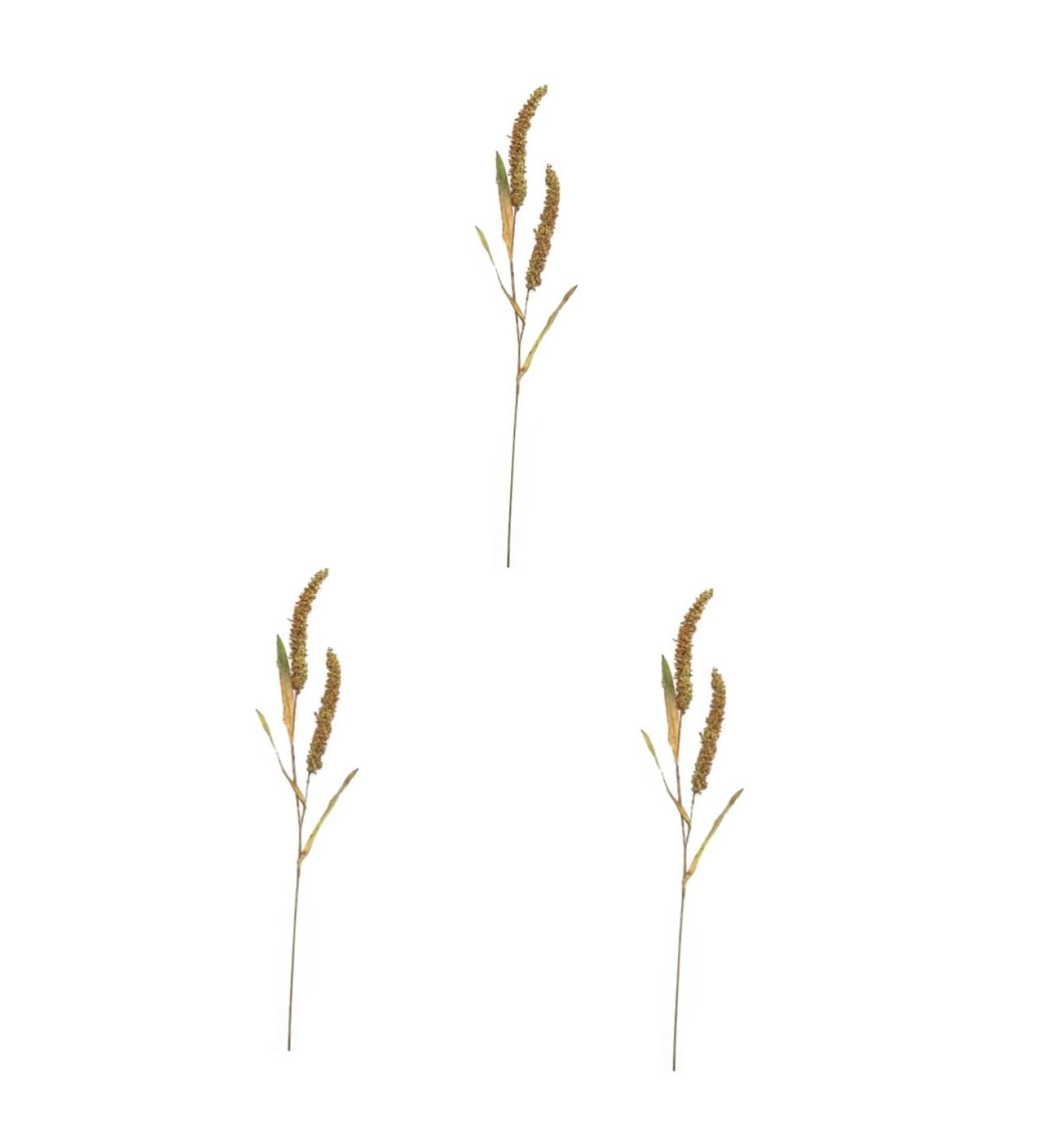 OUNONA 3pcs Simulated Ears of Corn Artificial Grasses Bundle Fall Artificial Plant Artificial Grass Plant Thanksgiving Decorations Wheat Hayloft Plants Iron Fake Grass Manual Greenx3pcs 12X75CMx3pcs - Buy Online on GoSupps.com