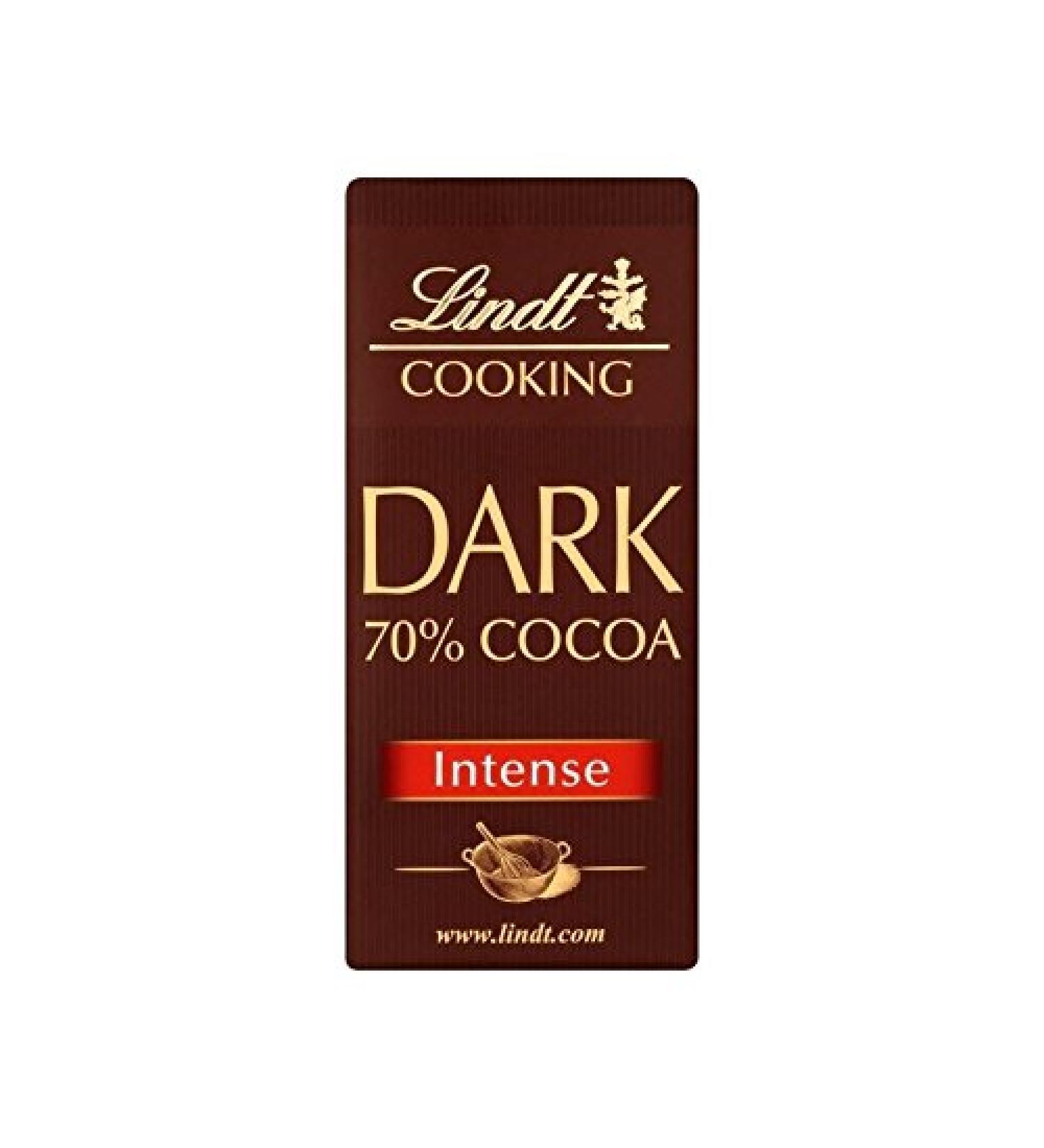 Lindt Lindt 70% Dark Baking Chocolate Bar 180g - Pack of 2