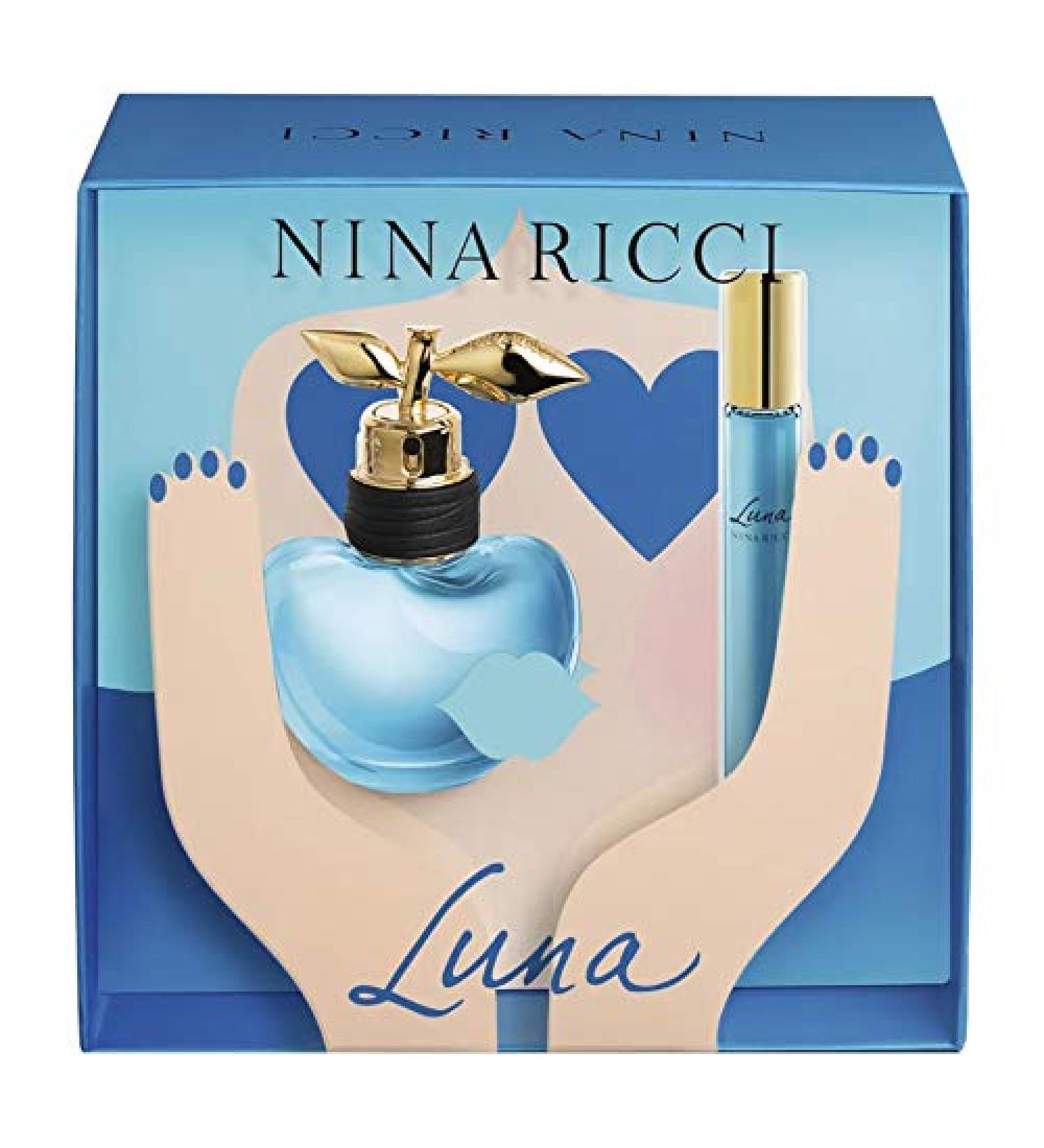 Nina Ricci Luna for Women 2 Pieces Set (1.7 Ounce Eau De Toilette Spray + 10 ML Roll On)