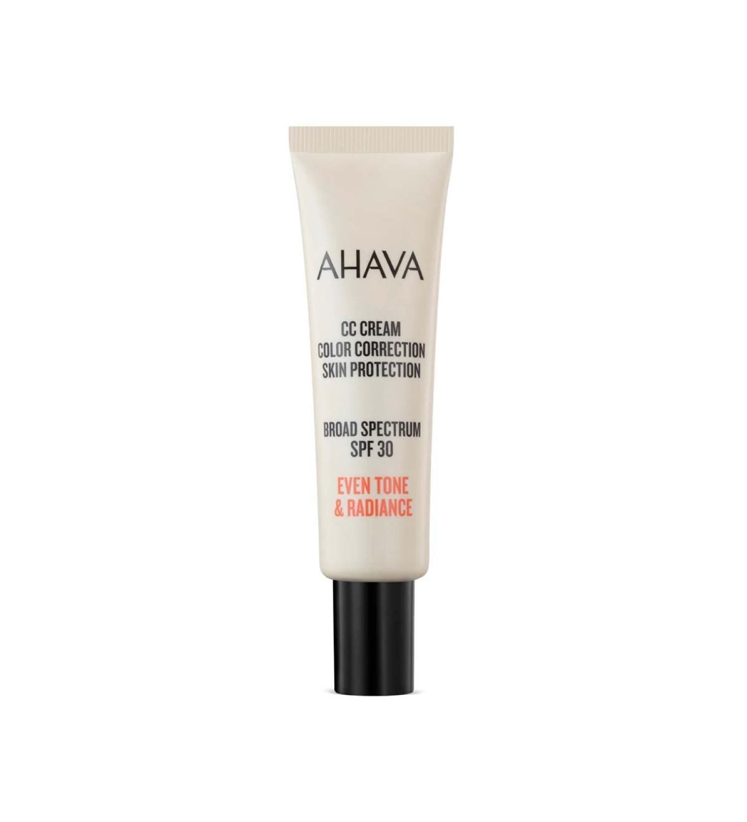 AHAVA CC Cream with Dead Sea Minerals, Skin Protection SPF 30, Vegan, 1.0 fl. oz.