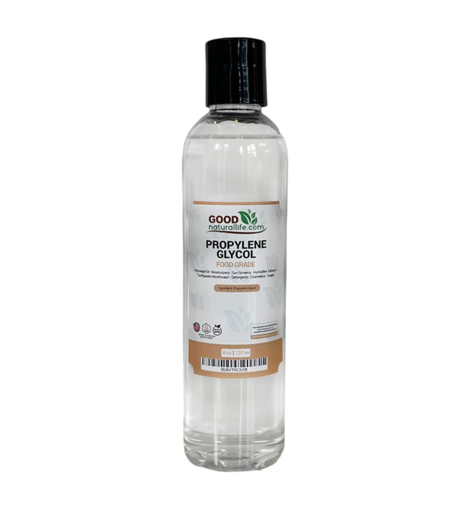 Good Natural Life - Food Grade Propylene Glycol (8 oz) Humectant Hypoallergenic Moisturizer and Skin Cleanser