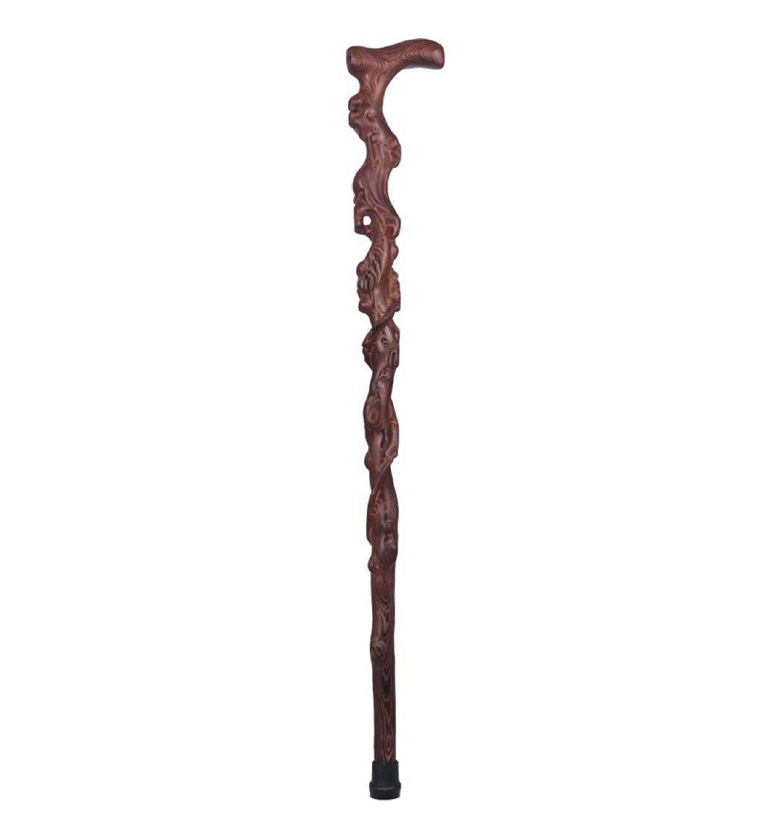 Chicken Wing Wooden Root Carving with Shape Middle-Aged Crutch Anti-Skid Walking Stick Wood Carving Crutches Hello Independence - Buy Online on GoSupps.com