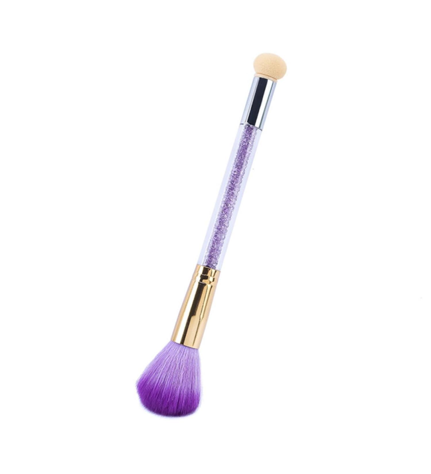 FRCOLOR Nail Art Double Ended Pen Nail Sponges Rhinestone Handle Nail Pen Nail Liner Brush Nail Sponge Painting Brush Sponge Nail Brush Rinestones Rhinestones Alloy Purple Double-ended Pen 22.7x4cm Purple - Buy Online on GoSupps.com