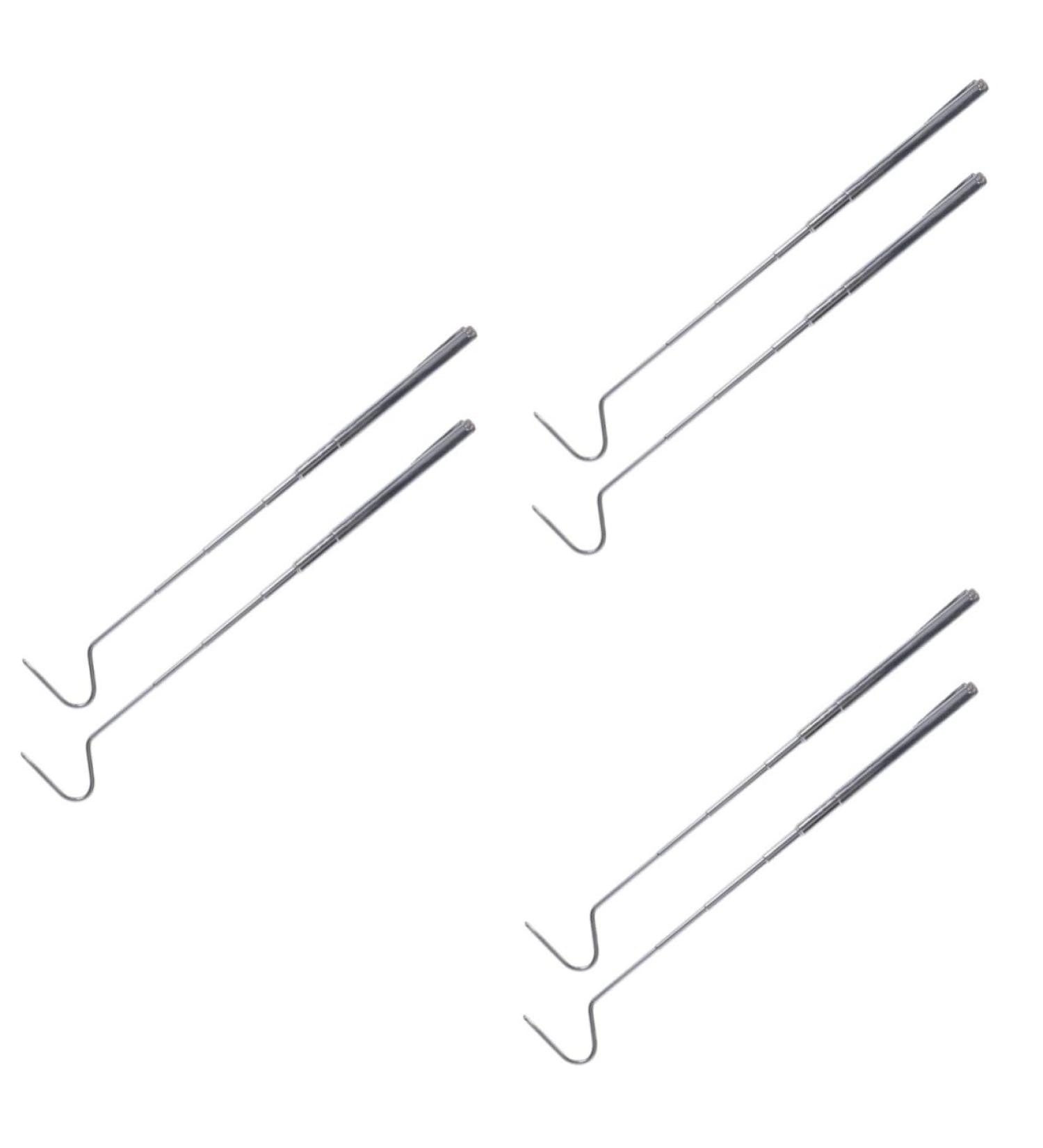 HOMSFOU 6 Pcs Telescopic Snake Hook Heavy Duty Snake Hook Snake Handling Tools Reptile Catcher Stick Snake Grabber Tongs Reptiles Hooks Snake Catching Tool Glass Stainless Steel Snake Clip - Buy Online on GoSupps.com