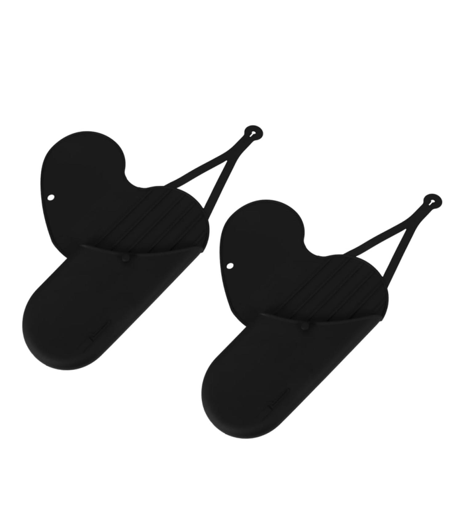 Outanaya 2pcs Portable Curling Iron Bag Black Hair Iron Pouch Curling Wand 29.50X13.50X2.00CM Black - Buy Online on GoSupps.com