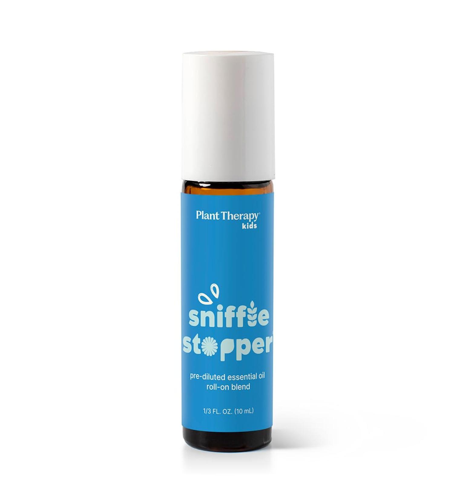Plant Therapy Kids Sniffle Stopper Essential Oil Blend Pre-Diluted Roll-On 10 mL (1/3 oz) Respiratory Support Blend 100% Pure Natural Aromatherapy Therapeutic Grade - Buy Online on GoSupps.com