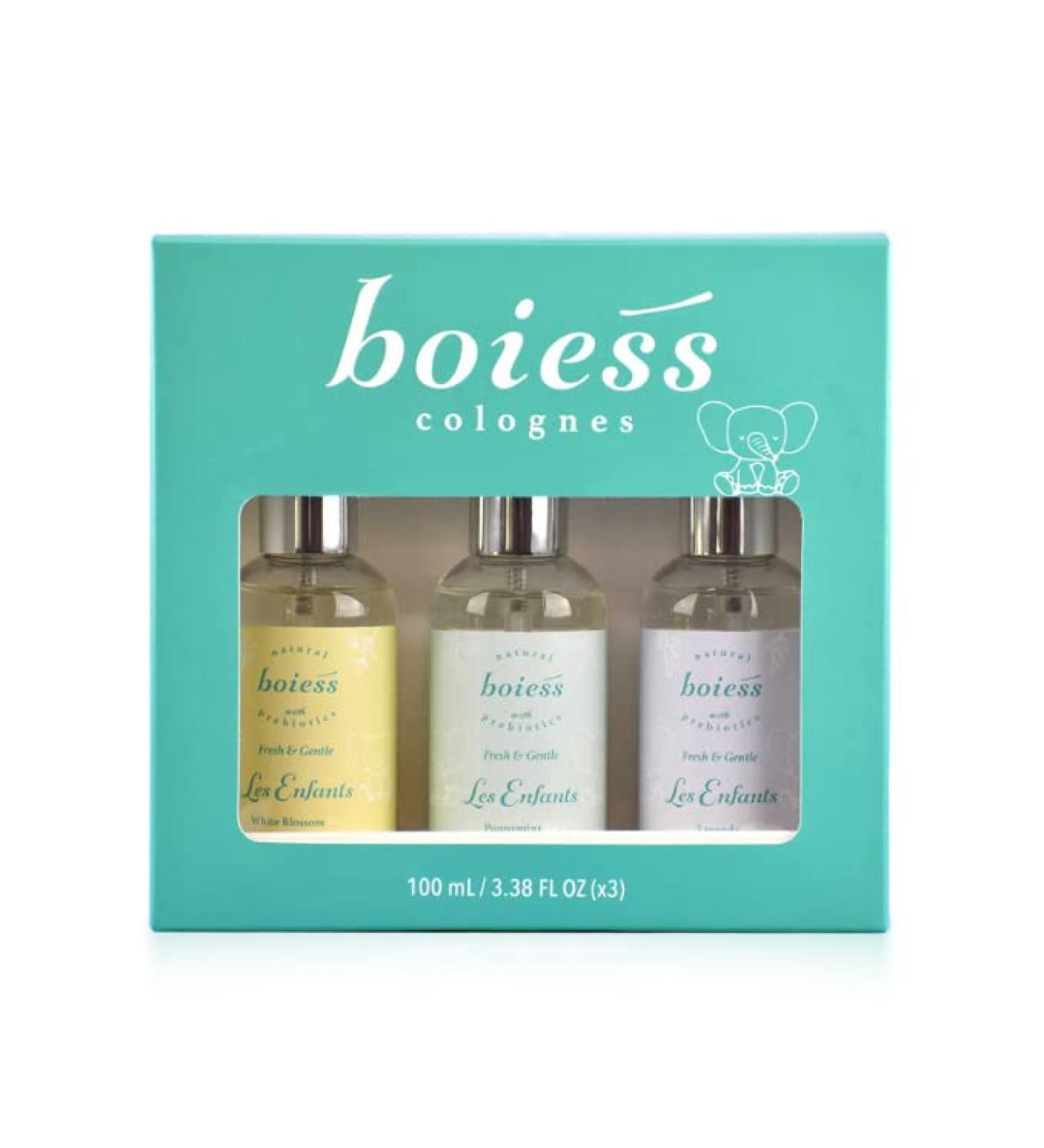Moms & Kids Natural Eau de Cologne Set | White Blossom, Lavanda & Poppymint | Gentle Fragrance for Sensitive Skin | Pack of 3 (100ml x 3) - Buy Online on GoSupps.com
