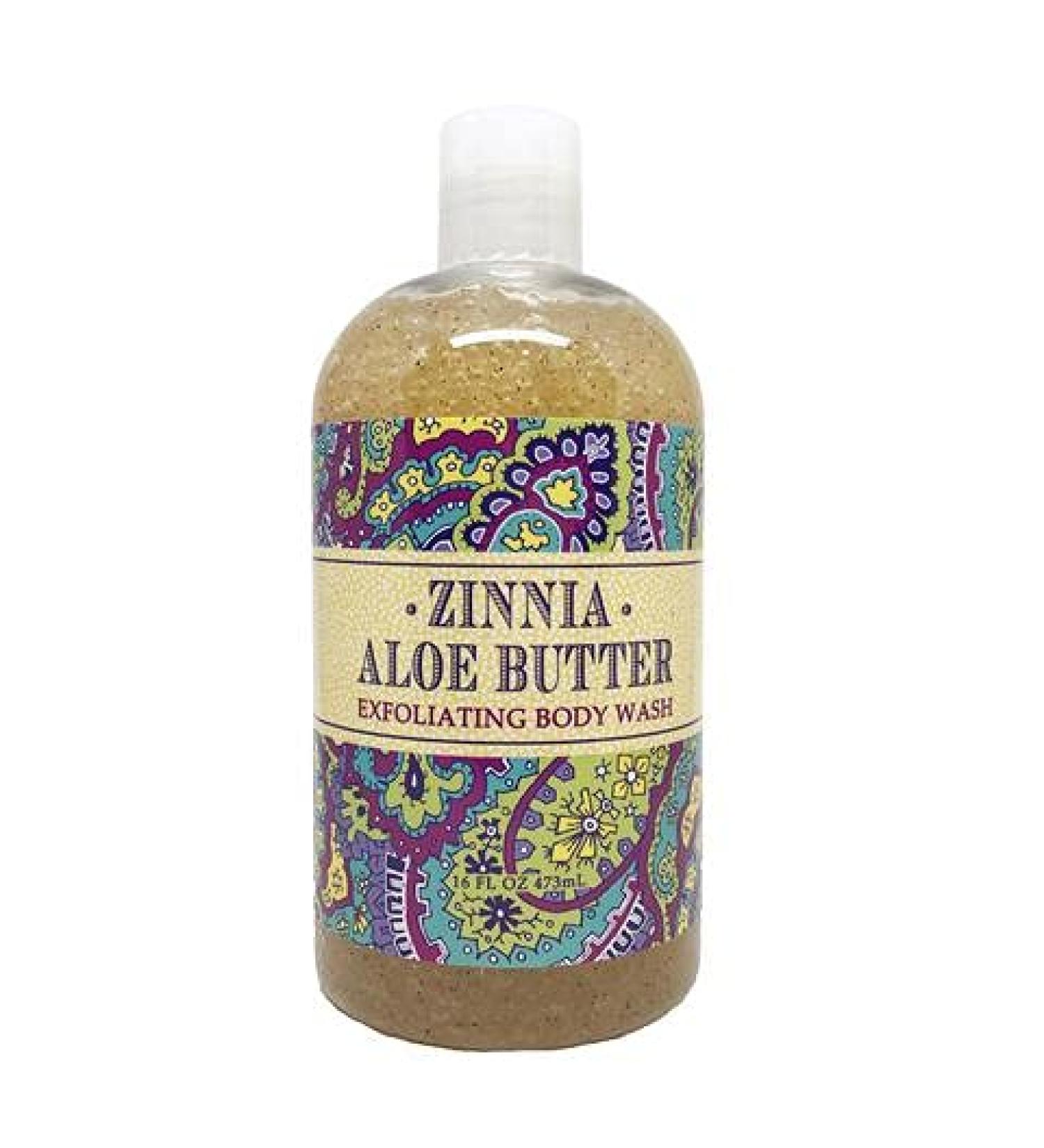 Greenwich Bay Trading Company Botanical Collection: Zinnia Aloe Butter 16oz Body Wash