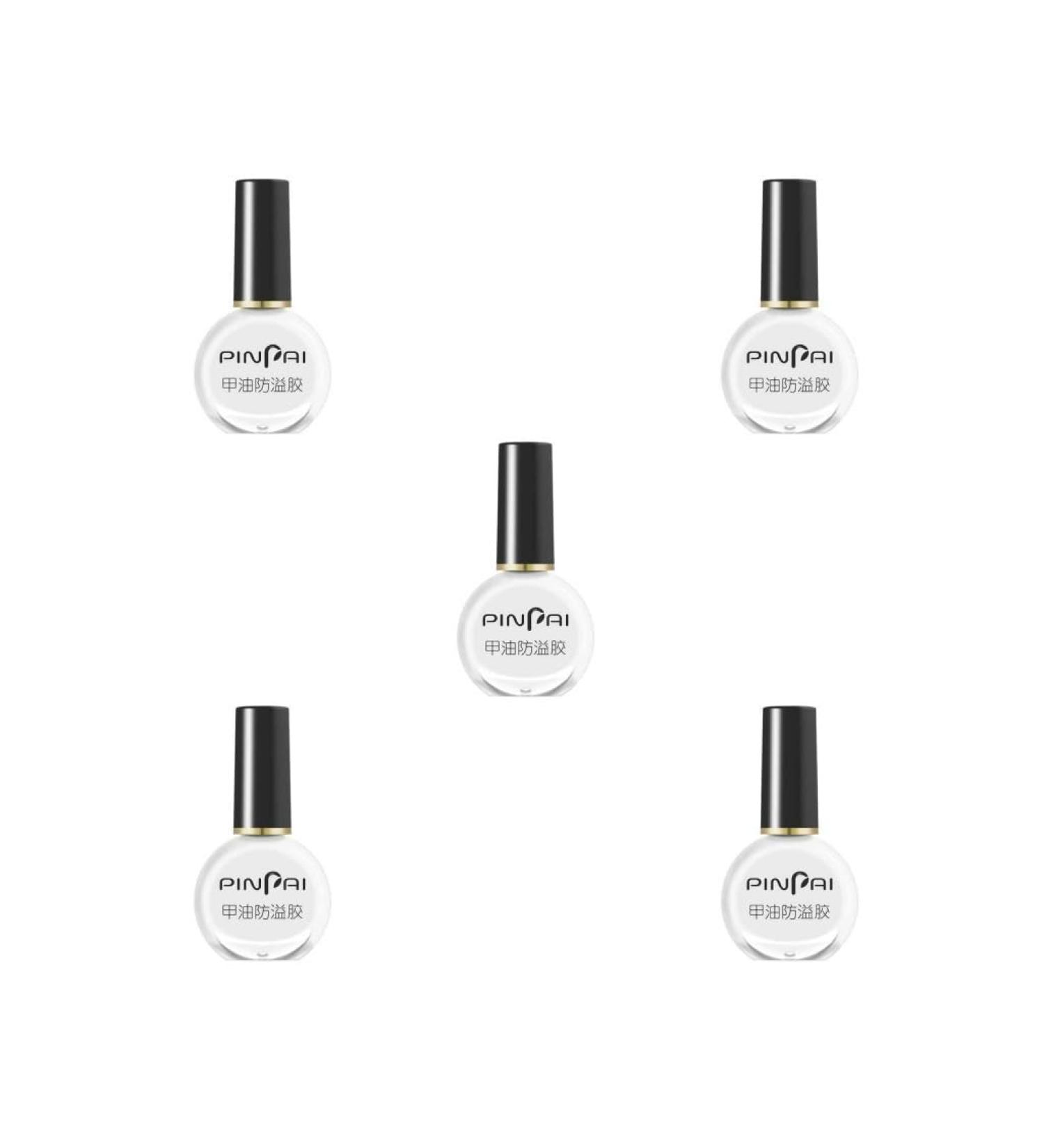 5 set of Peel Off Protective Nail Polish Manicure Liquid Tape Spill-proof Gel Tearable Nail Care Tool 10ml White 5 set of (white 10m) - Buy Online on GoSupps.com