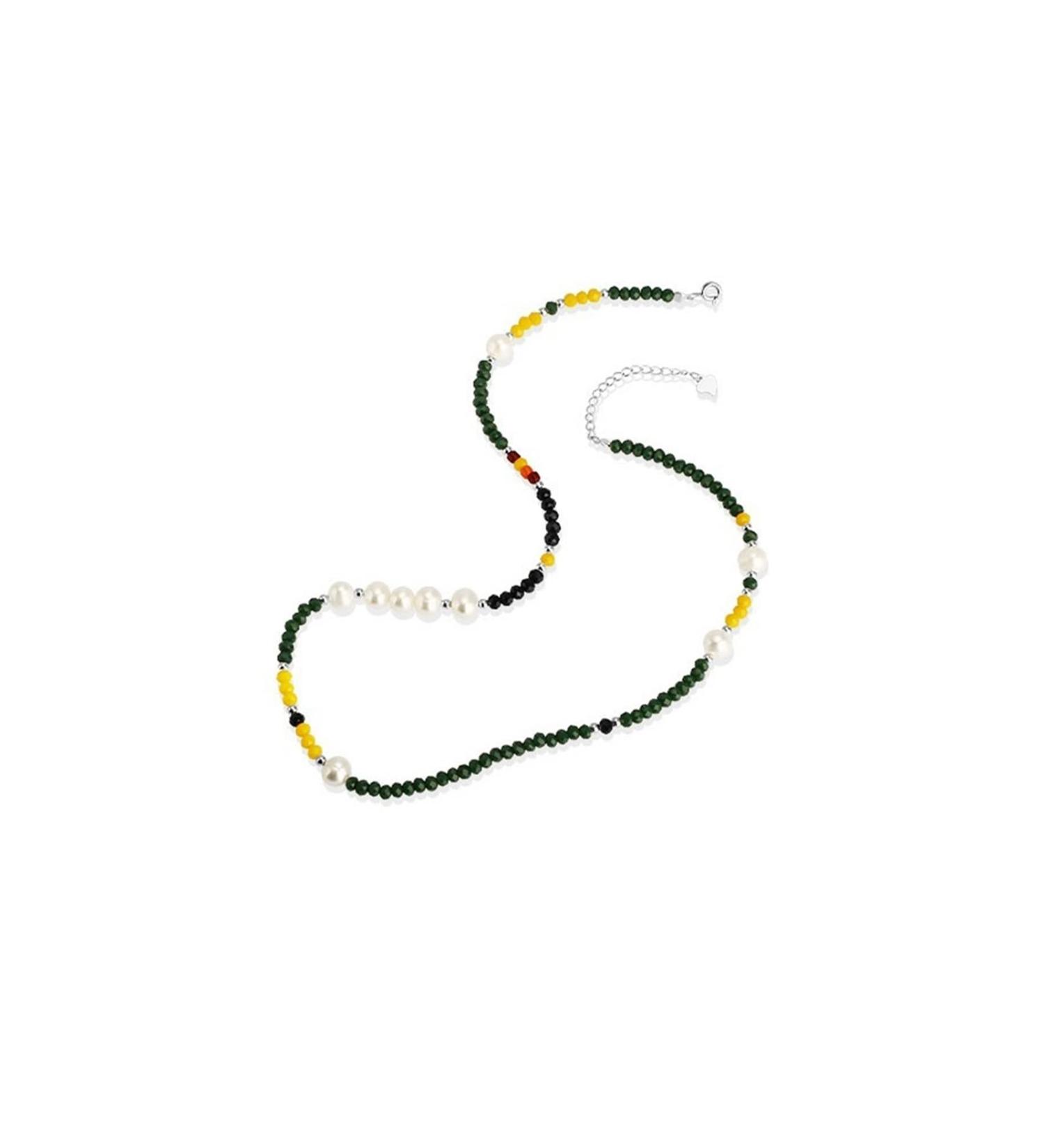 Necklace Creative Design Piece Necklace Unique Necklace Colorful Stone Necklace Vintage Style Clavicle Chain Ladies Necklace - Buy Online on GoSupps.com