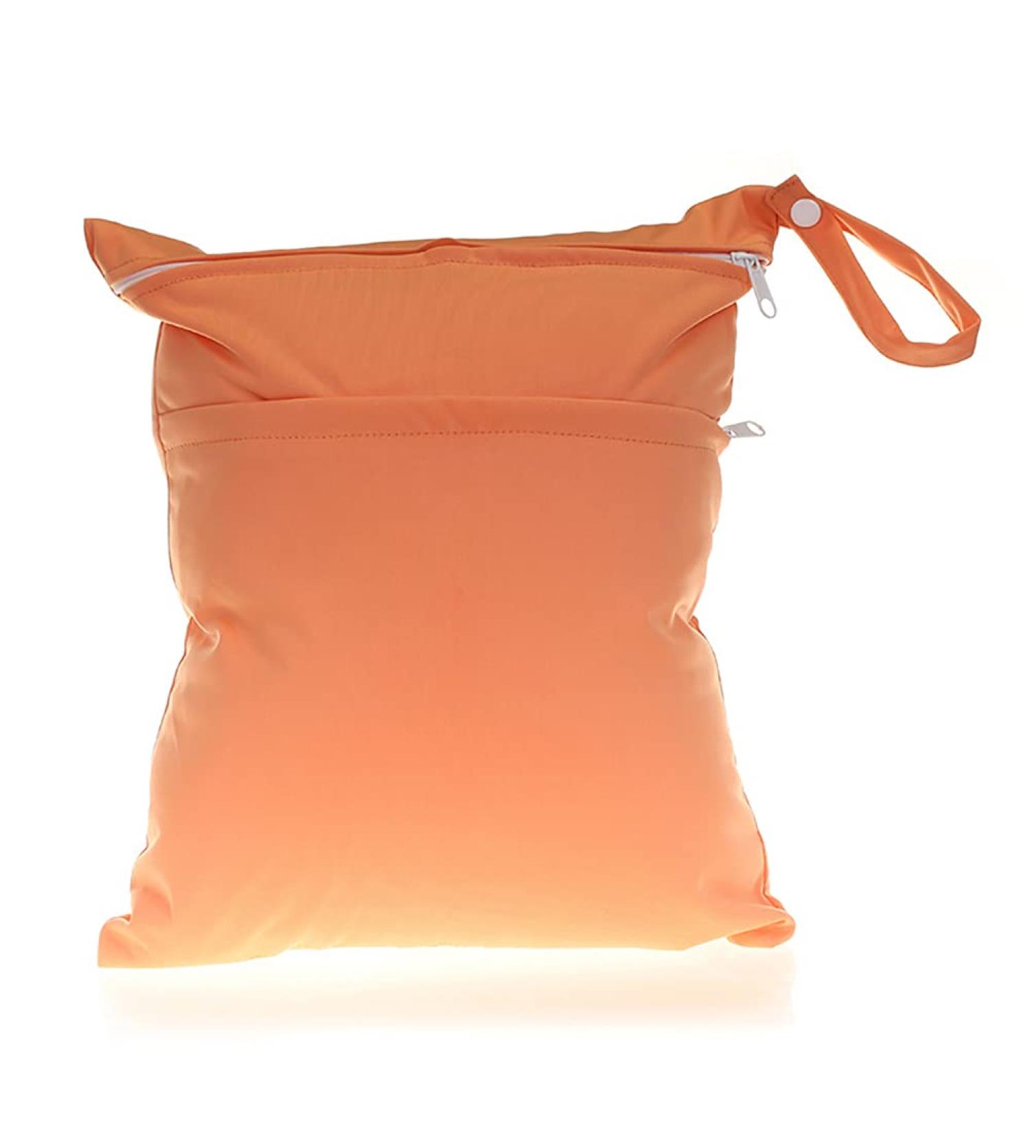 Egurs Reusable Wet Bag - Eco-Friendly Diaper Bag for Baby Diapers & Accessories - Orange - Buy Online on GoSupps.com