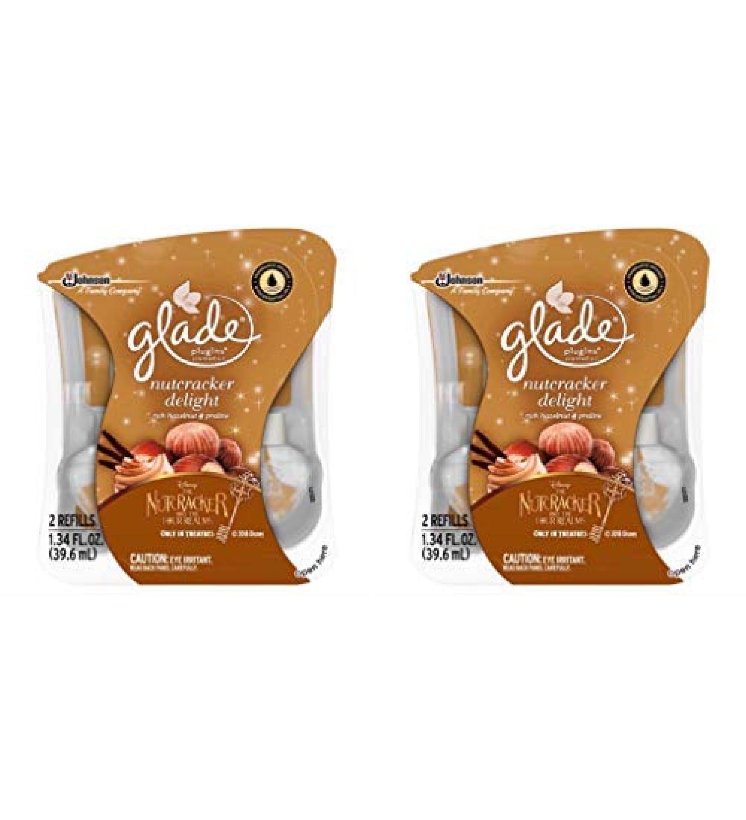 Glade PlugIns Scented Oil Air Freshener Refill Nutcracker Delight 2.01 Fluid Ounces (2)