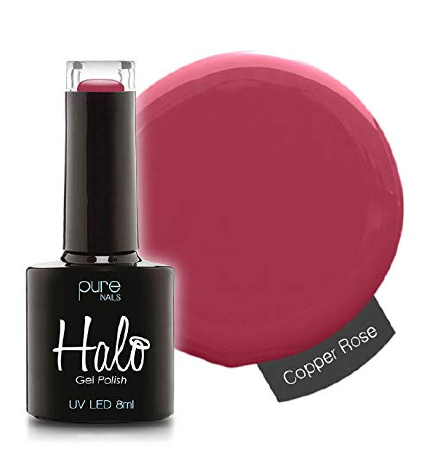 Halo Gel Polish *Full Range 8ml* **CHOOSE YOUR COLOUR(S)** (Copper Rose N2816) Copper Rose N2816 8 ml (Pack of 1)