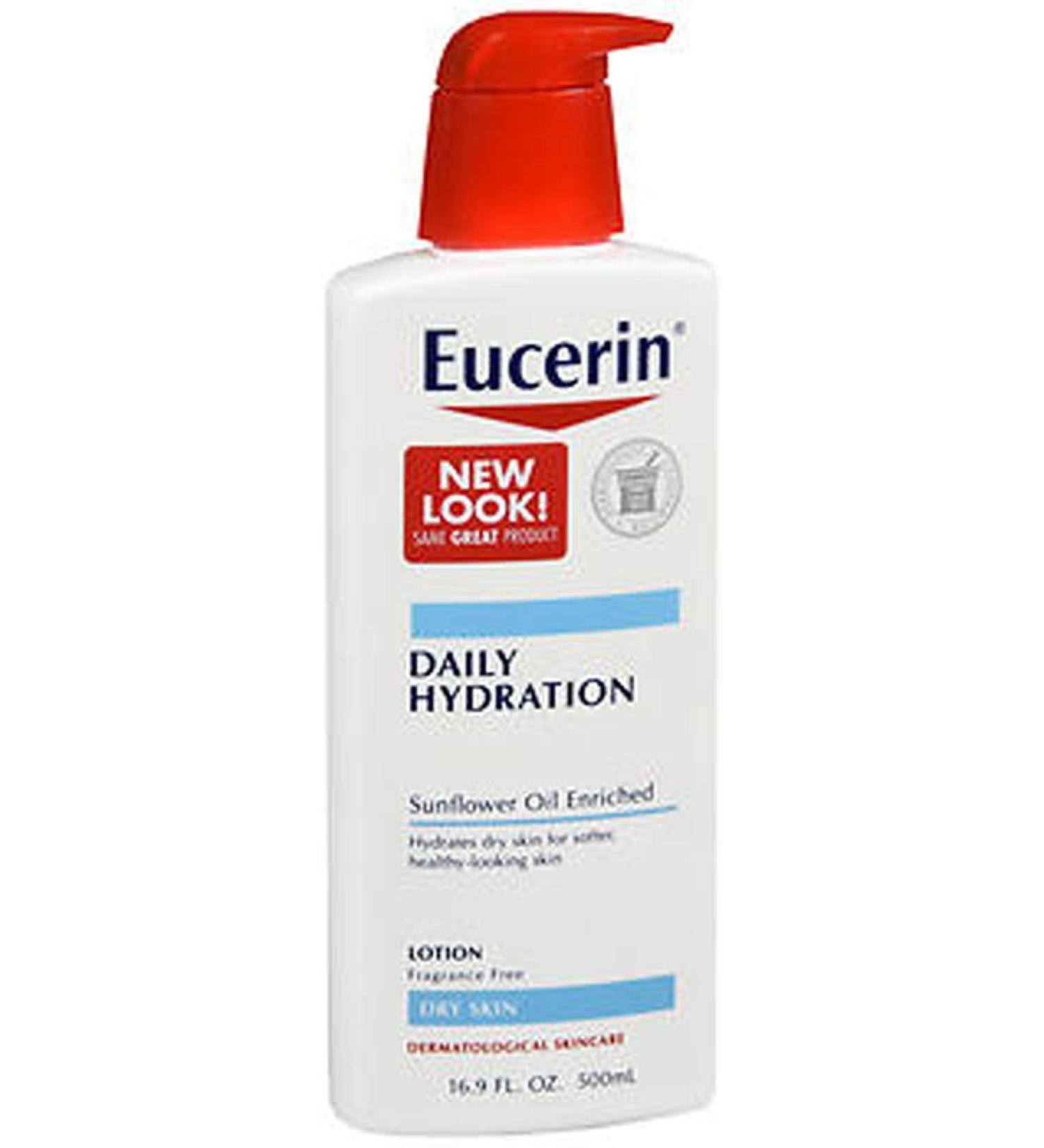 Eucerin Daily Hydration Lotion Fragrance Free 16.9 oz (Pack of 5)