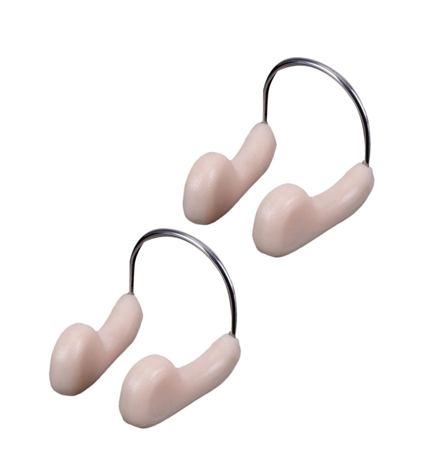 FOMIYES Swim Nose Clip 2pcs - Silicone Nose Protector for Adults - Snoring & Swimming Nose Pincher - Buy Online on GoSupps.com