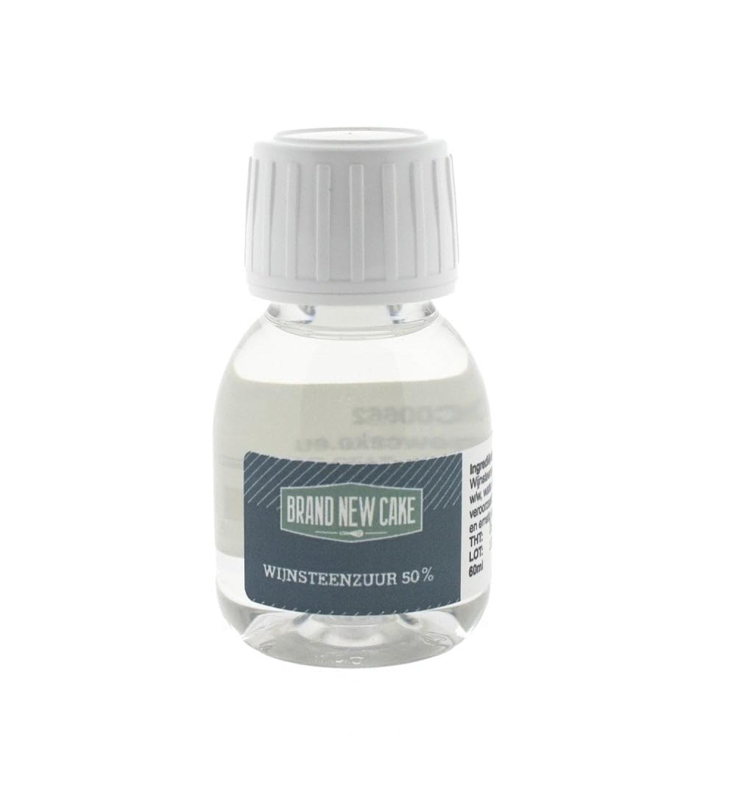 BrandNewCake Liquid Tartaric Acid 50% 60ml - Ideal for Baking and Cooking