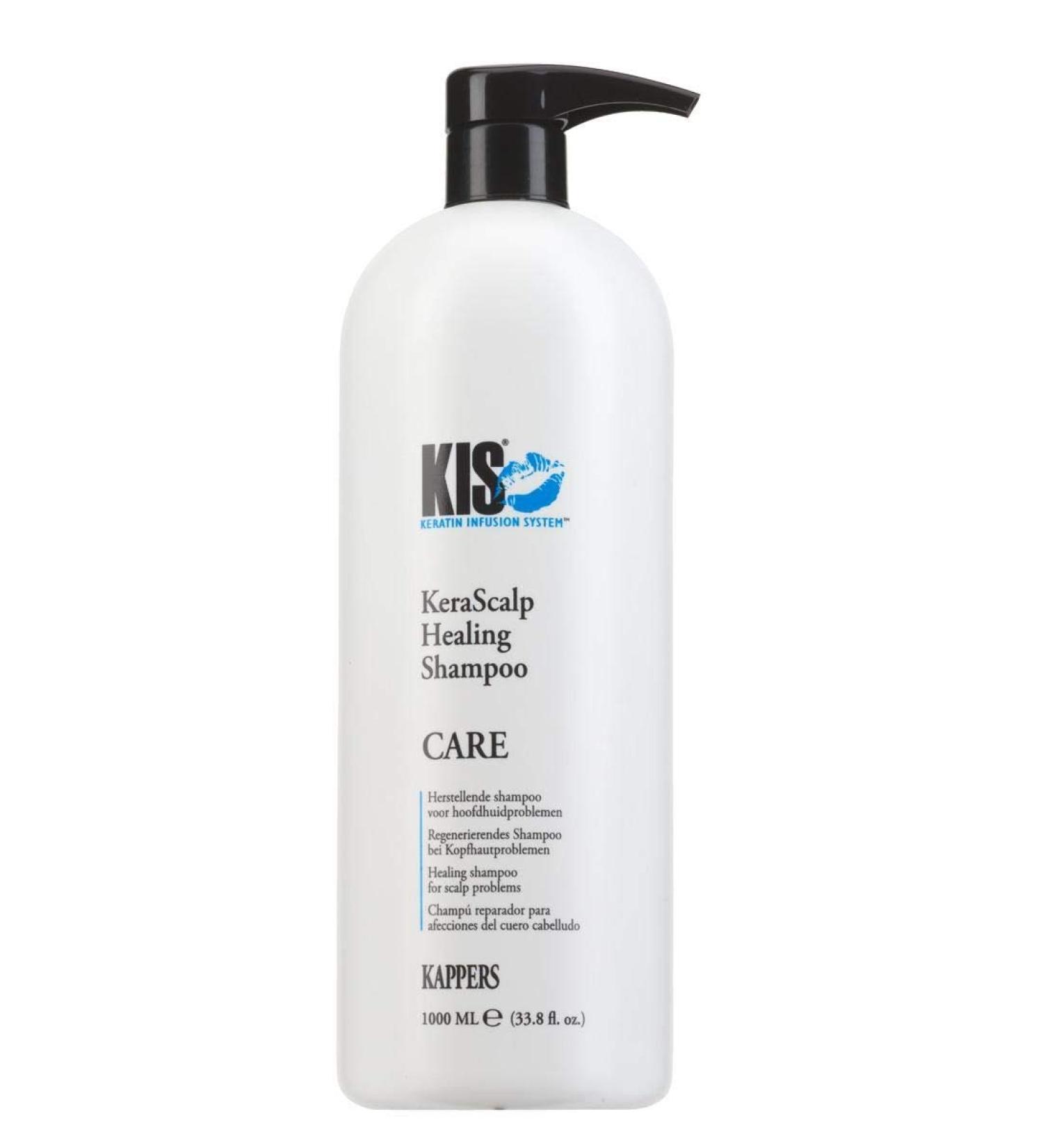 KIS care KIS KeraScalp Healing Shampoo 1000 ml animalfriendly and sustainable keratin infusion system greasy hair