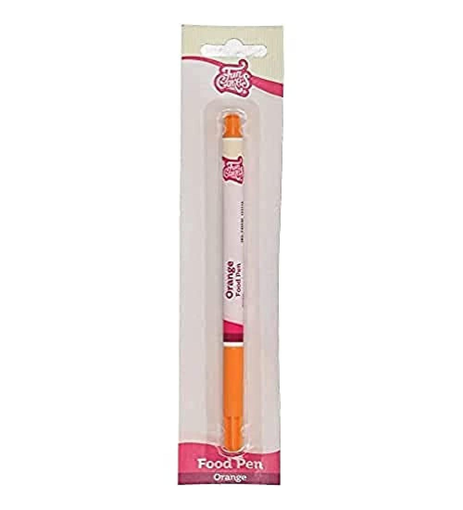 FunCakes Food Pen Orange: Writer with 100% Edible Ink Flexible Tip for both thick and thin lines.Great for personalizing your treats with Messages Quick drying time Halal certified - Buy Online on GoSupps.com