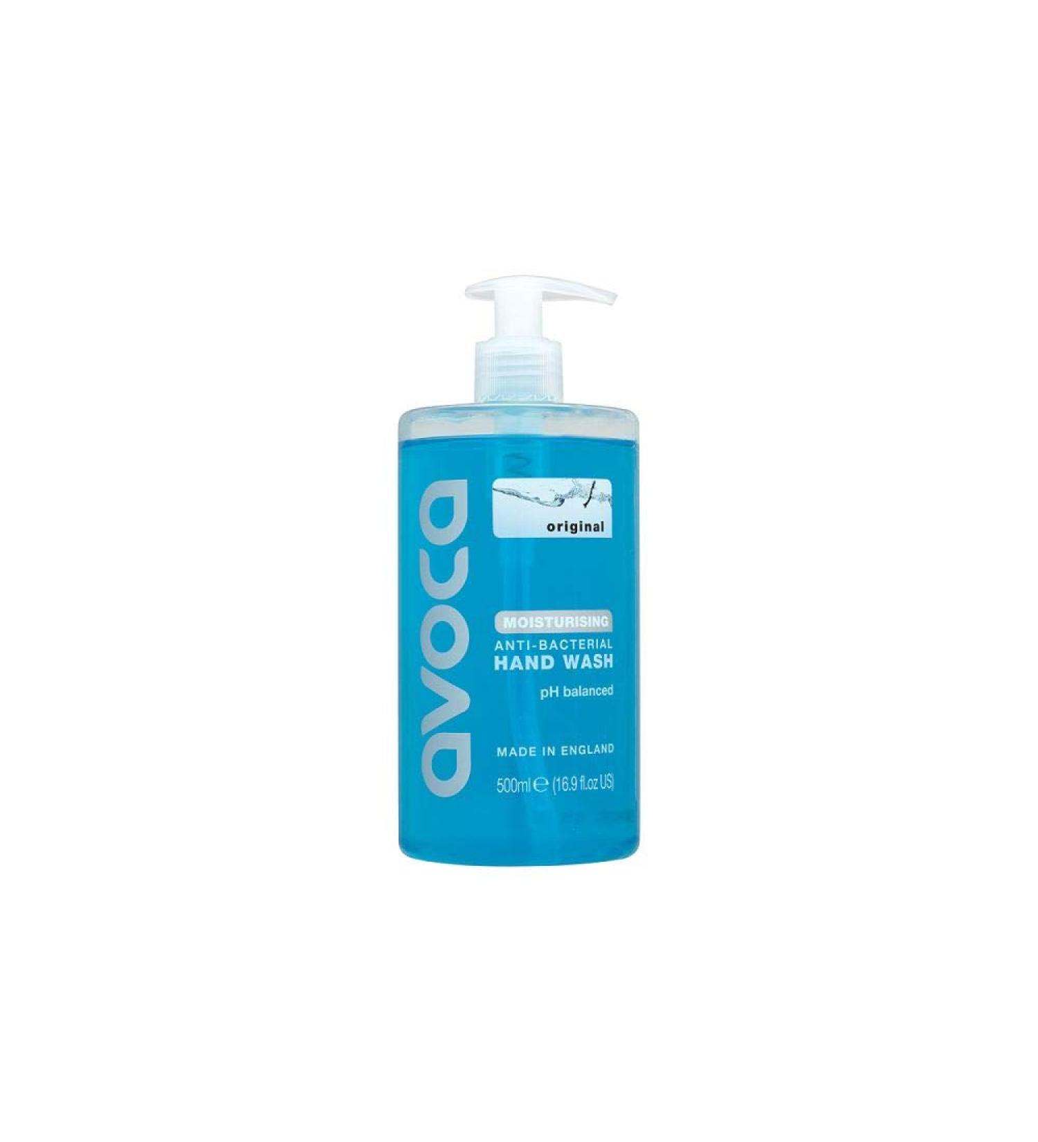 Avoca Original Moisturising Anti-Bacterial Hand Wash 6x500ml - Buy Online on GoSupps.com