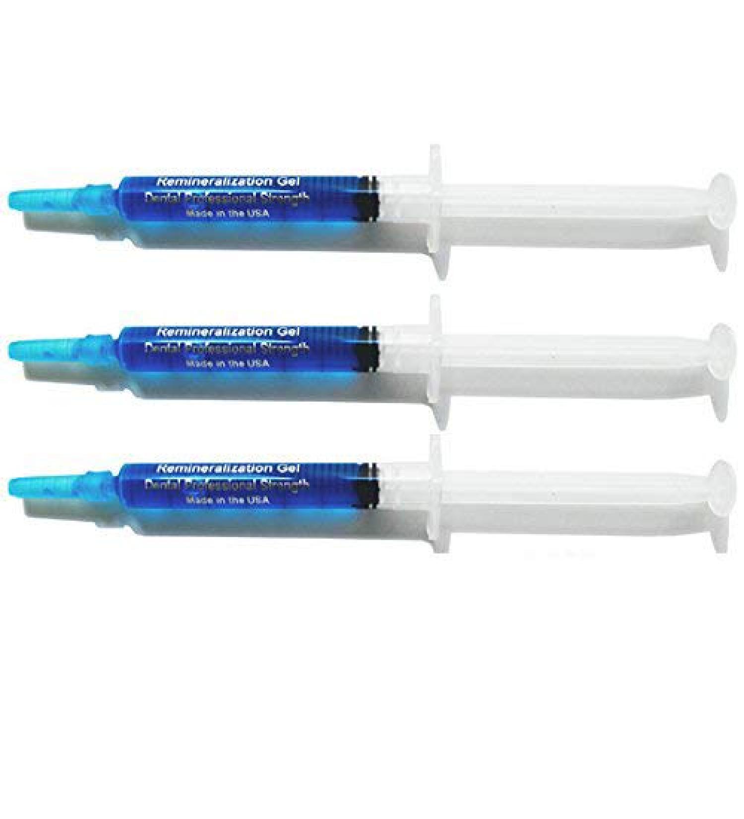 White Teeth Global Remineralization Gel Remineralizing and Reduces Teeth Sensitivity After Teeth Whitening Treatment - 3 Syringes of Gel