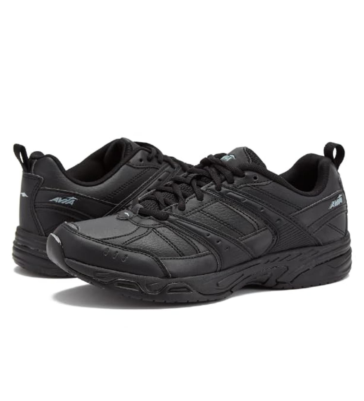 Avia Avi-Union II Non Slip Shoes for Men - Slip Resistant Comfort Work Shoes | Available in Black or White | Medium Wide or Extra Wide Sizes 13 - Buy Online on GoSupps.com