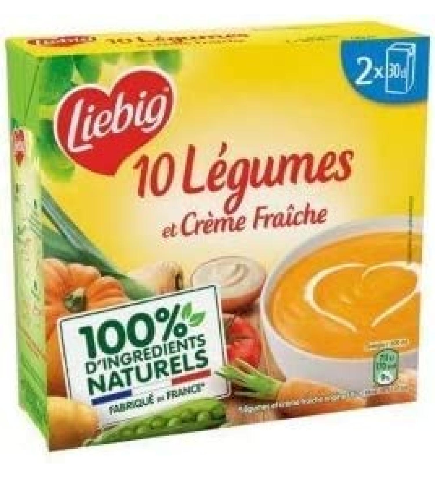 g neric Creamy 10 Vegetable Soup with Fresh Cream 2 x 30cl | Liebig | (Pack of 4) | Best Deal