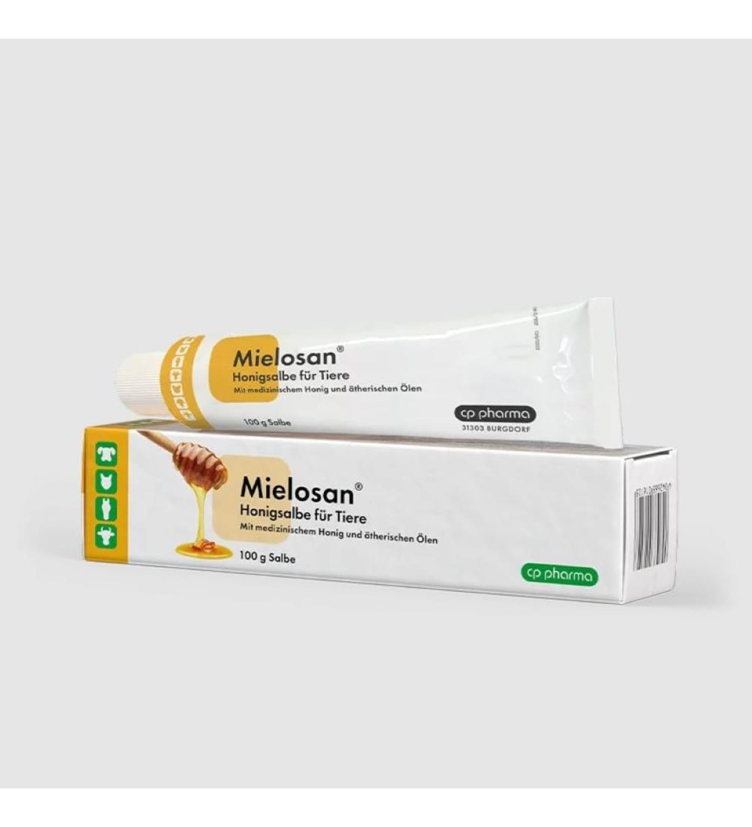 CP-Pharma Mielosan Honey Ointment 100g | Medical Skin Care for Animals | Healing Ointment with Honey & Essential Oils - Buy Online on GoSupps.com