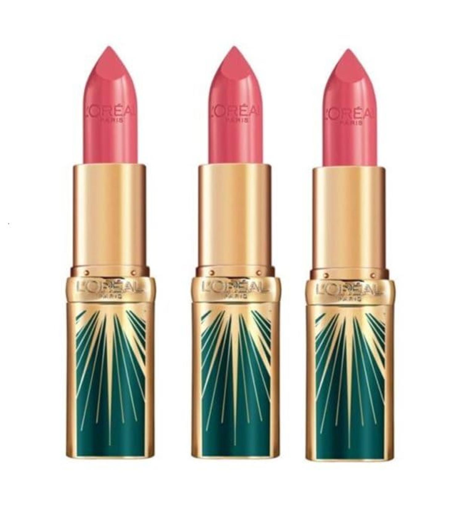 L'Oreal Paris Pack of 3 Color Riche Rue Royale Lipstick Cheers in Paris 02