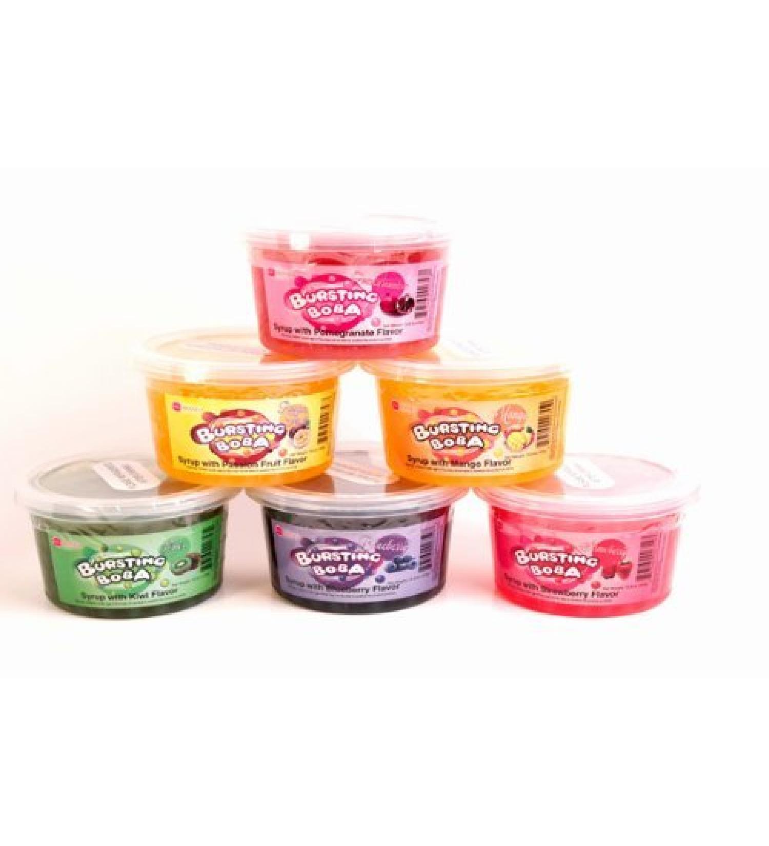 Bursting Popping Boba Juice Balls 6 Flavor Party Kit, 6 Count (Pack of 1)