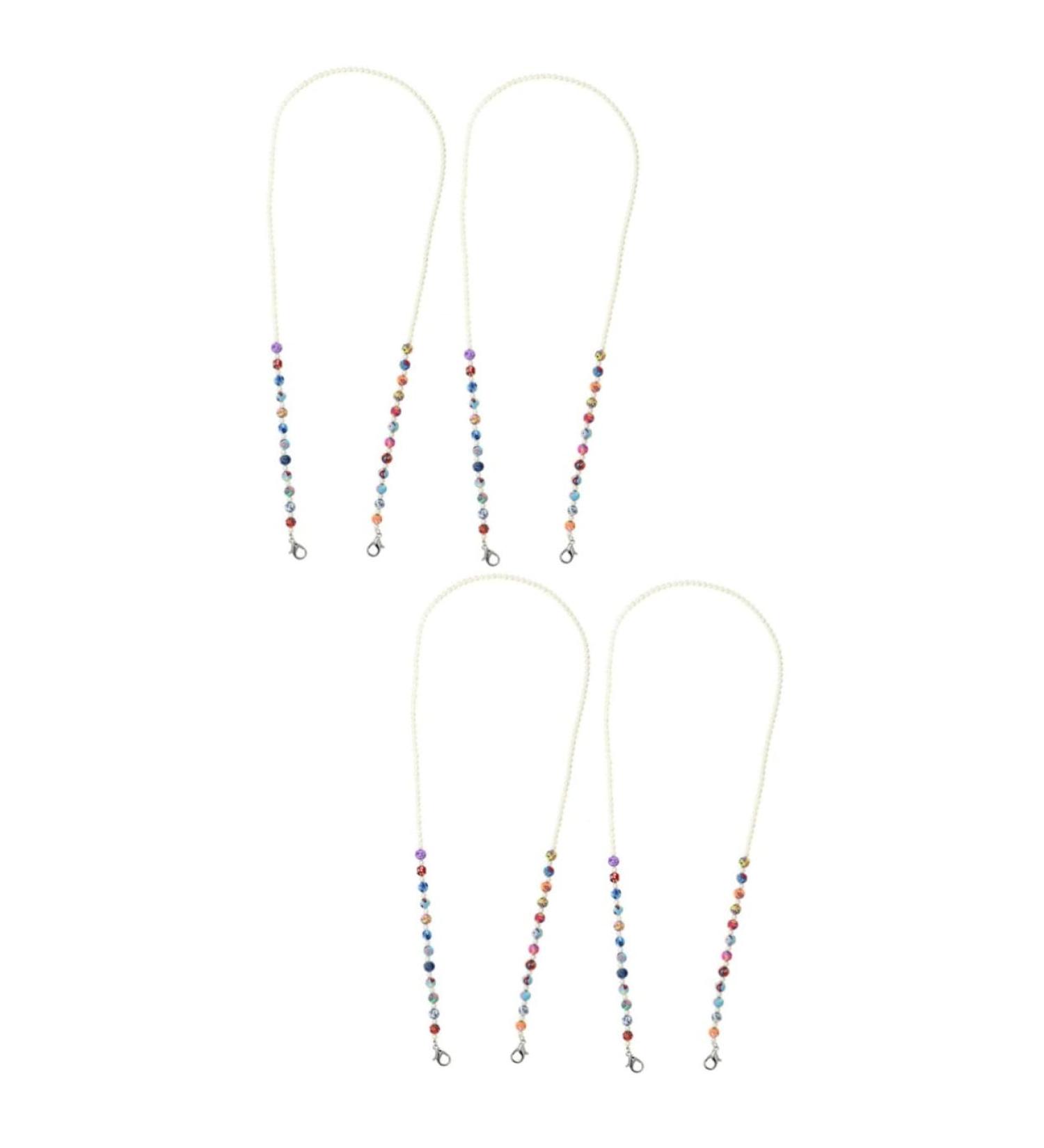 Shop Gatuida 4pcs Mask Anti-Drop Chain Shot Glasses Beads - Durable Polymer Clay Multipurpose for Kids | International Shipping Available - Buy Online on GoSupps.com