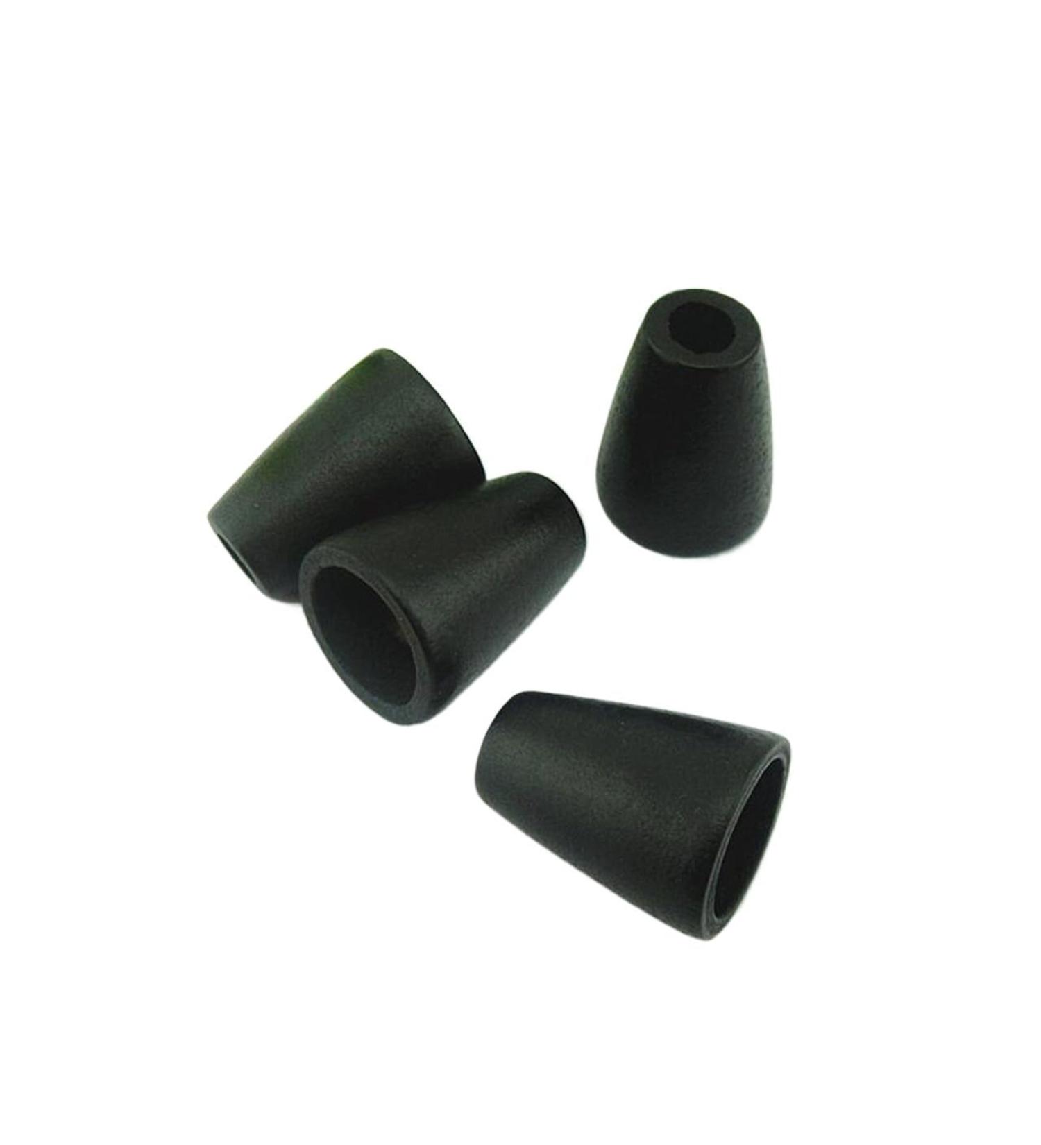 Hole Cord Lock Stopper spring buckle Cord Locks Wooden Conical Shape Cord End Jewelry Making Hat Jacket Accessory DIY Craft Supply 30 pcs/lot(Black) 1.0x14x20mm Black