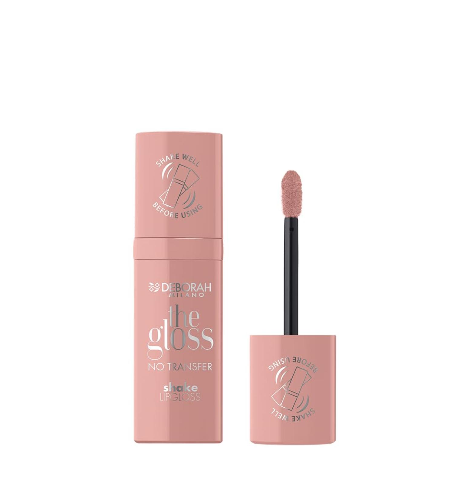  DEBORAH Deborah Milano - The Gloss Gloss Gloss No Transfer N.01 Nude Look Light Coverage Lip Gloss High Shine 0.1 fl oz - Buy Online on GoSupps.com