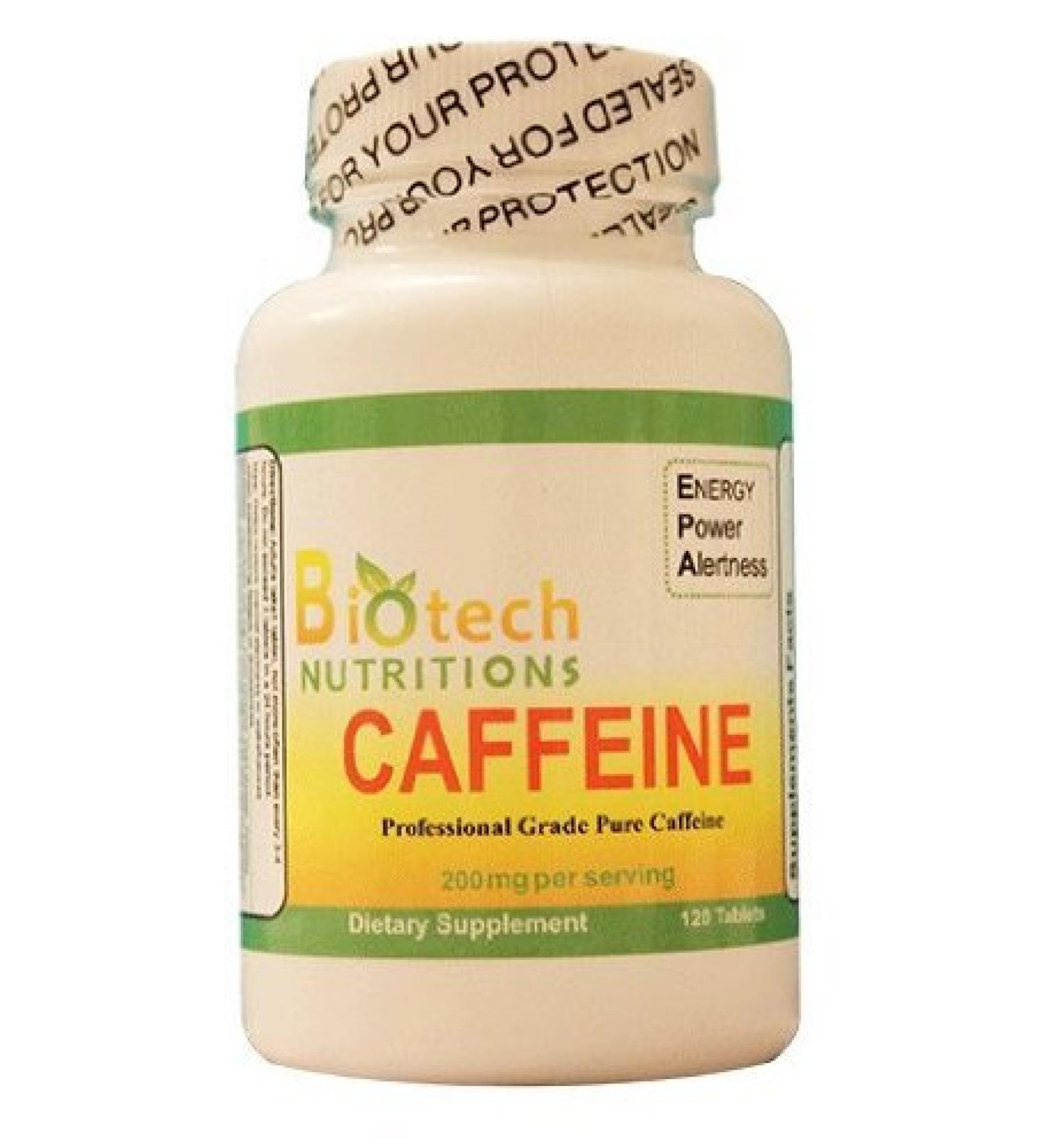 Biotech Nutritions Caffeine 120 Count Dietary Supplement - Buy Online on GoSupps.com