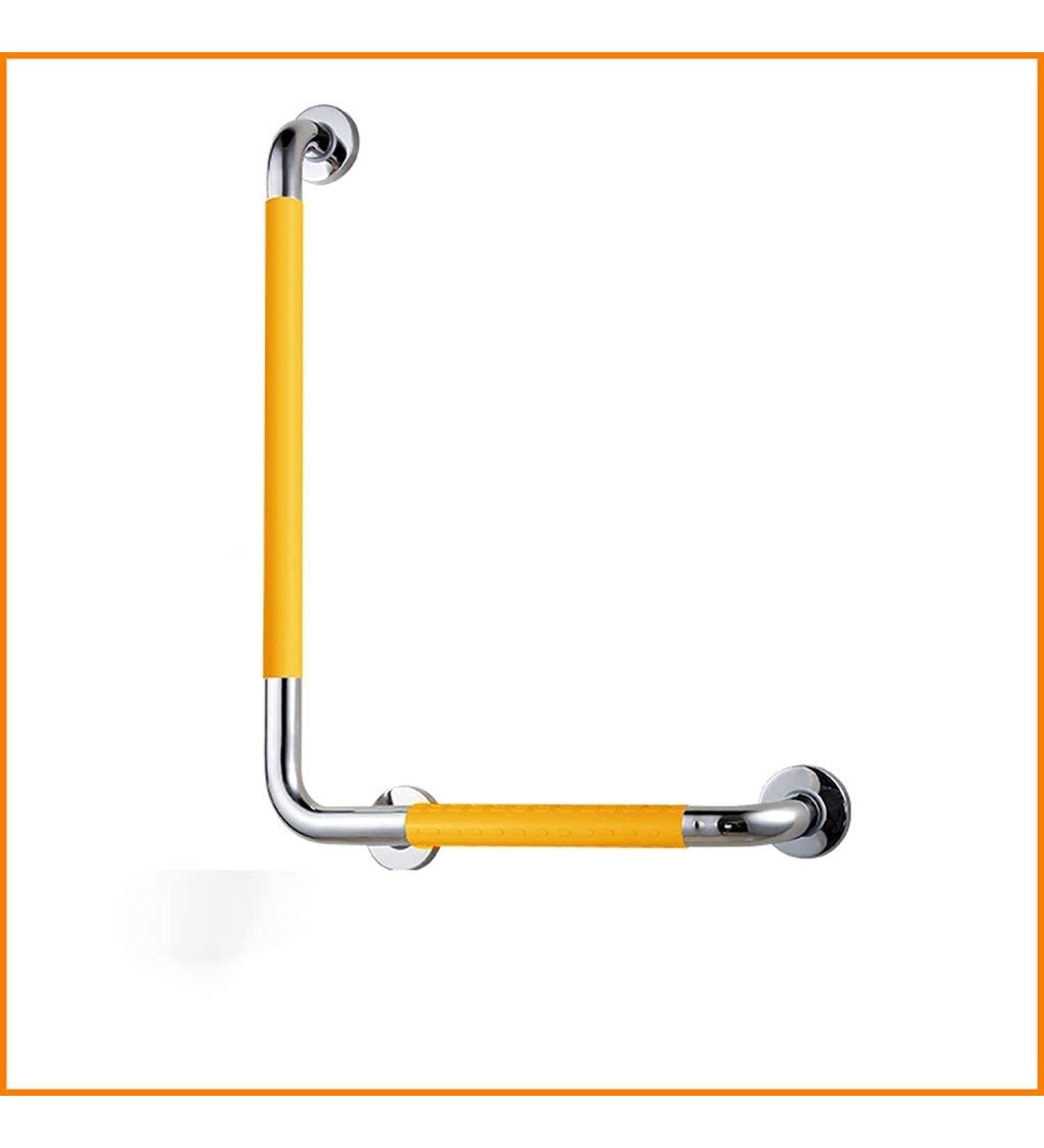 Grab Bars for Bathtubs and Showers Stainless Steel L Type Grab Rail Bathroom Handrail Safety Support Grab Bar with Anti-Slip Grip for Bath - Buy Online on GoSupps.com