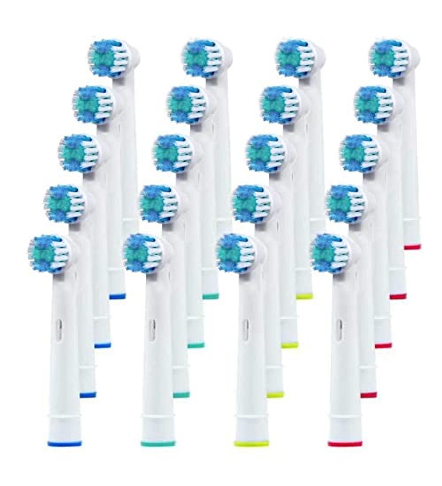 KAV PLUS 20 Pcs Electric Toothbrush Heads Replacement | Compatible with Braun Oral B Electric Toothbrush | 20 Count - Buy Online on GoSupps.com