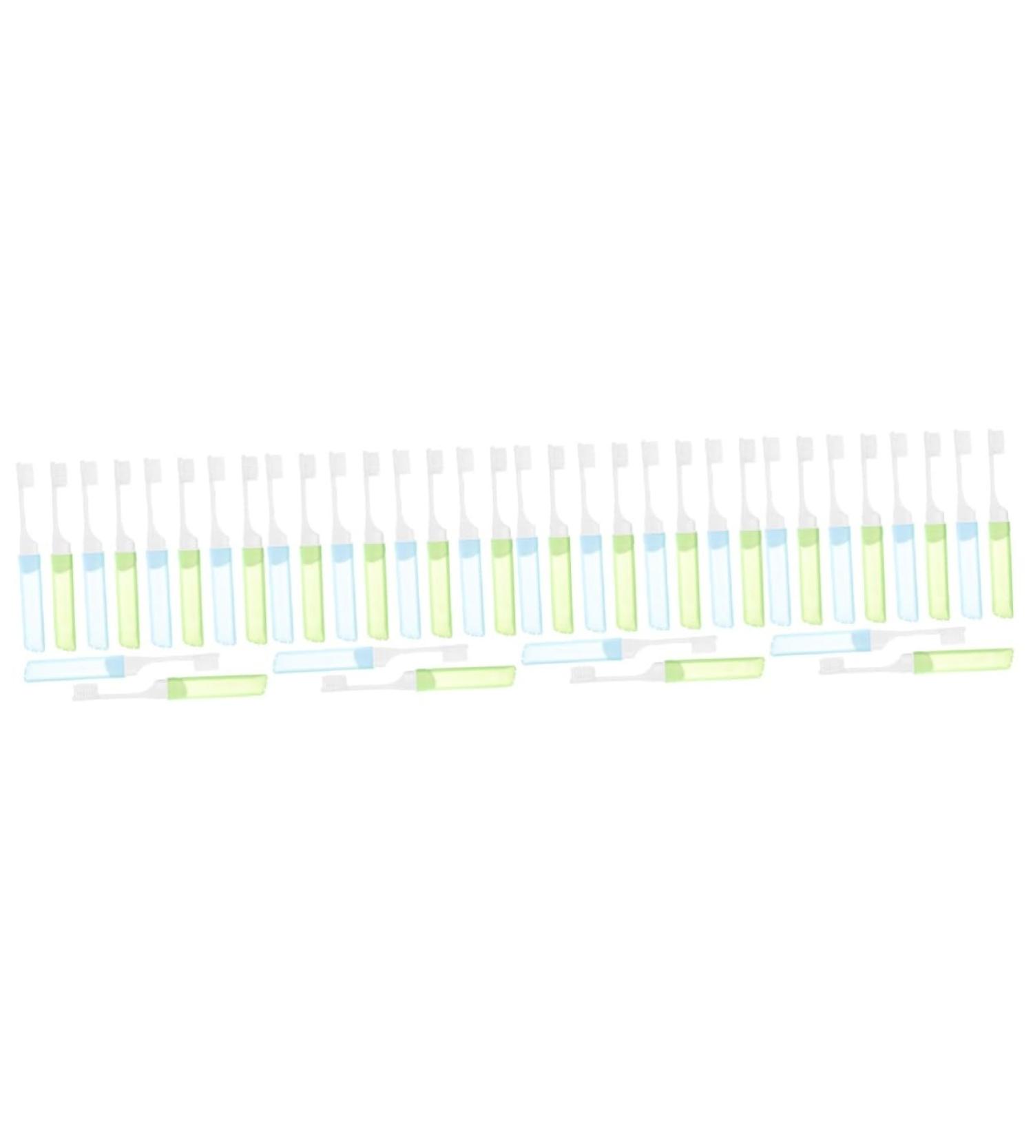 CLISPEED 40 pcs Portable Folding Toothbrush Cleaning Brush - Travel Size | International Shipping Available - Buy Online on GoSupps.com